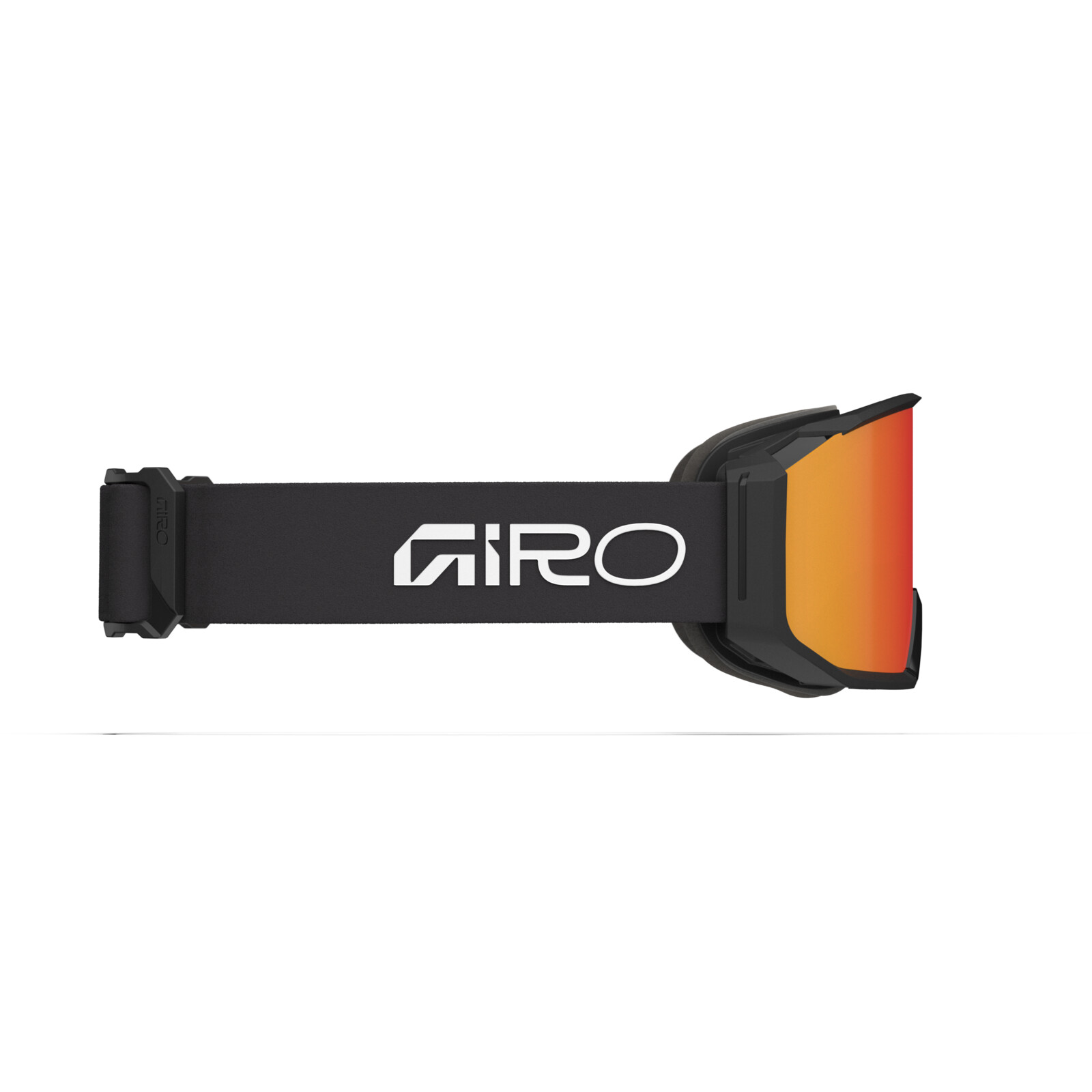 Revolt Pro Vivid Goggle Skibrille, Gleitschutz, Schwarz, Orange Spiegel, Band