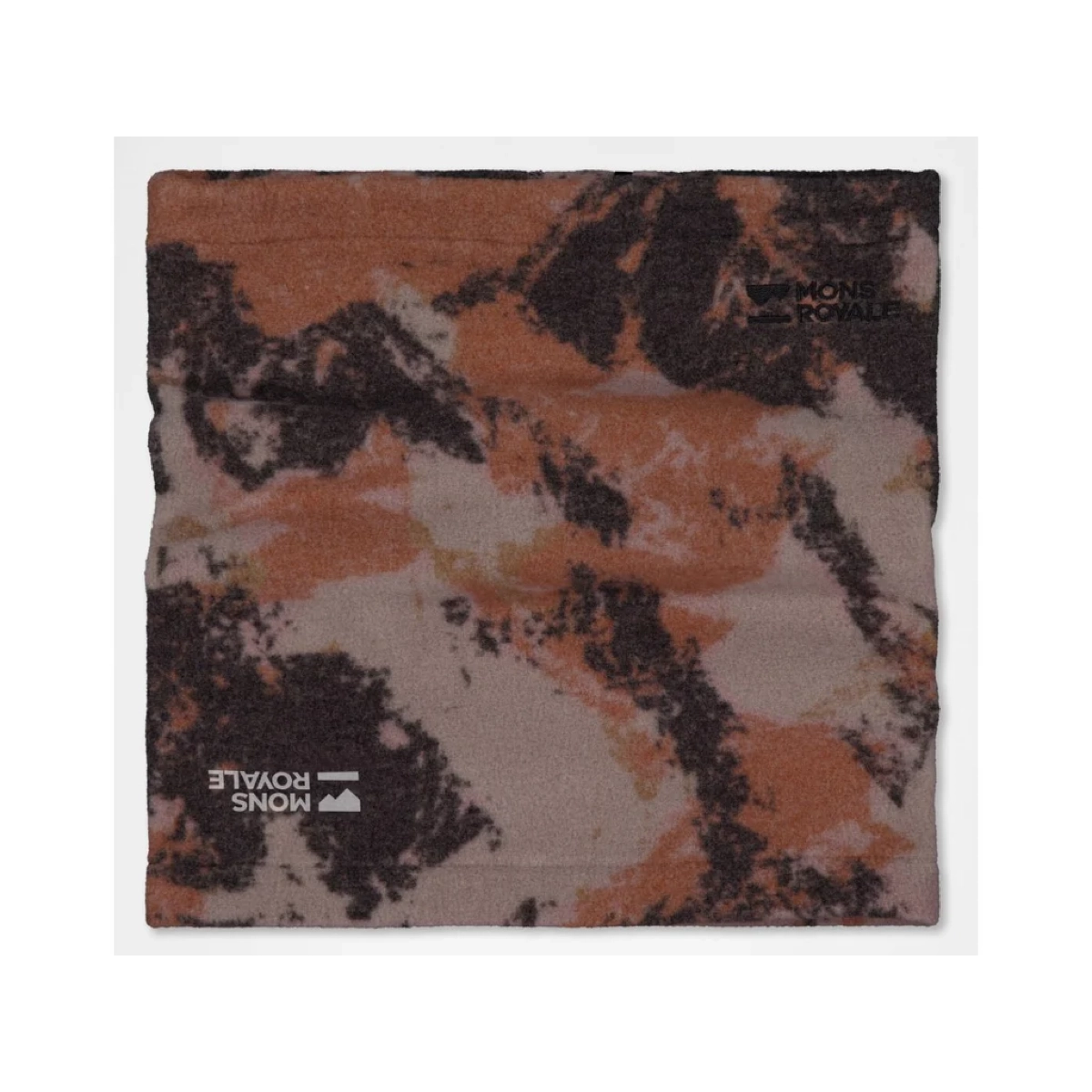 Schal, abstraktes Muster, Orange-Schwarz, Tie-Dye, weiches Gewebe