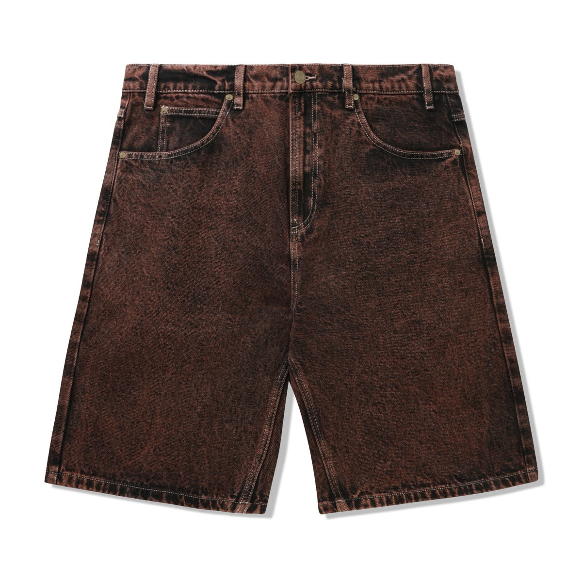 Applique Denim Shorts Butter Applique Denim Shorts Acid Brown