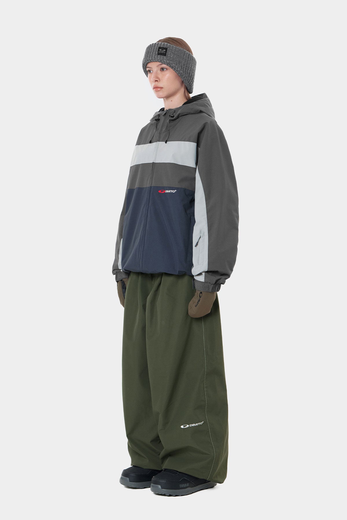 Banded Wide Pants Dimito Banded Wide Pants Dry Mugwort, vue 7