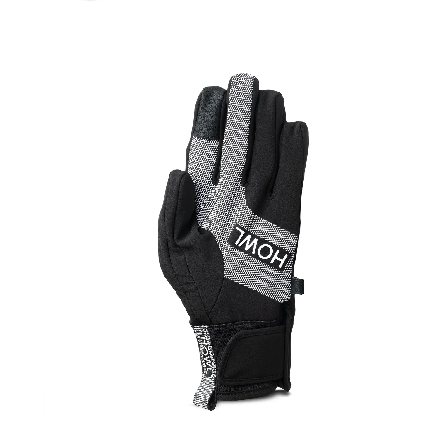 Winterhandschuh, schwarz, Touchscreen-Finger, Klettverschluss, griffige Handfläche