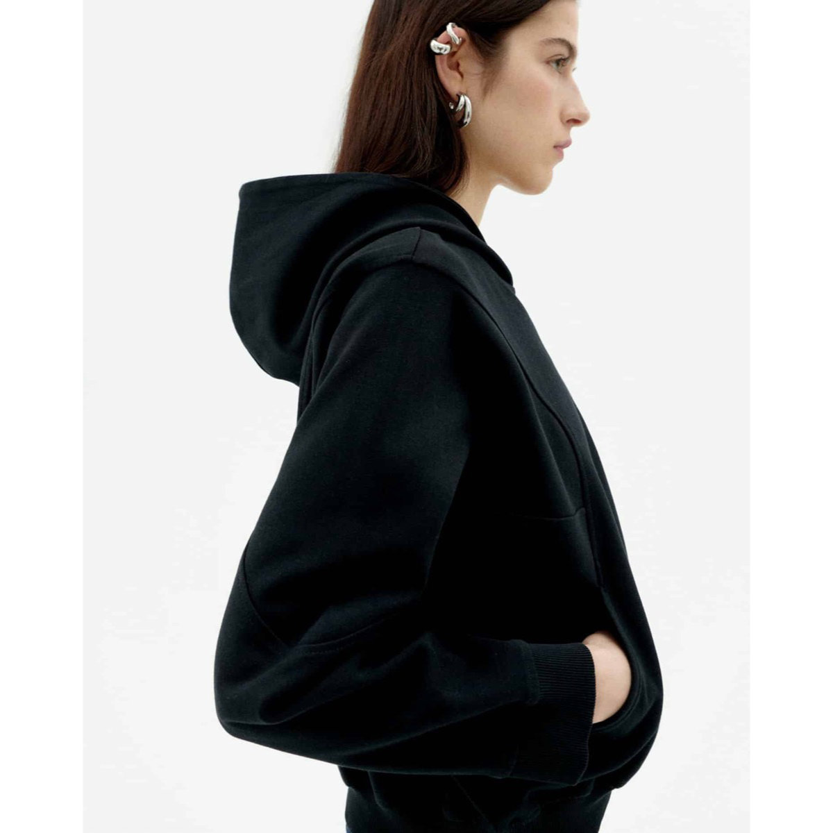 Yoon Sweatshirt Vlies, Langer Ärmel, Erwachsener, Person, Frau