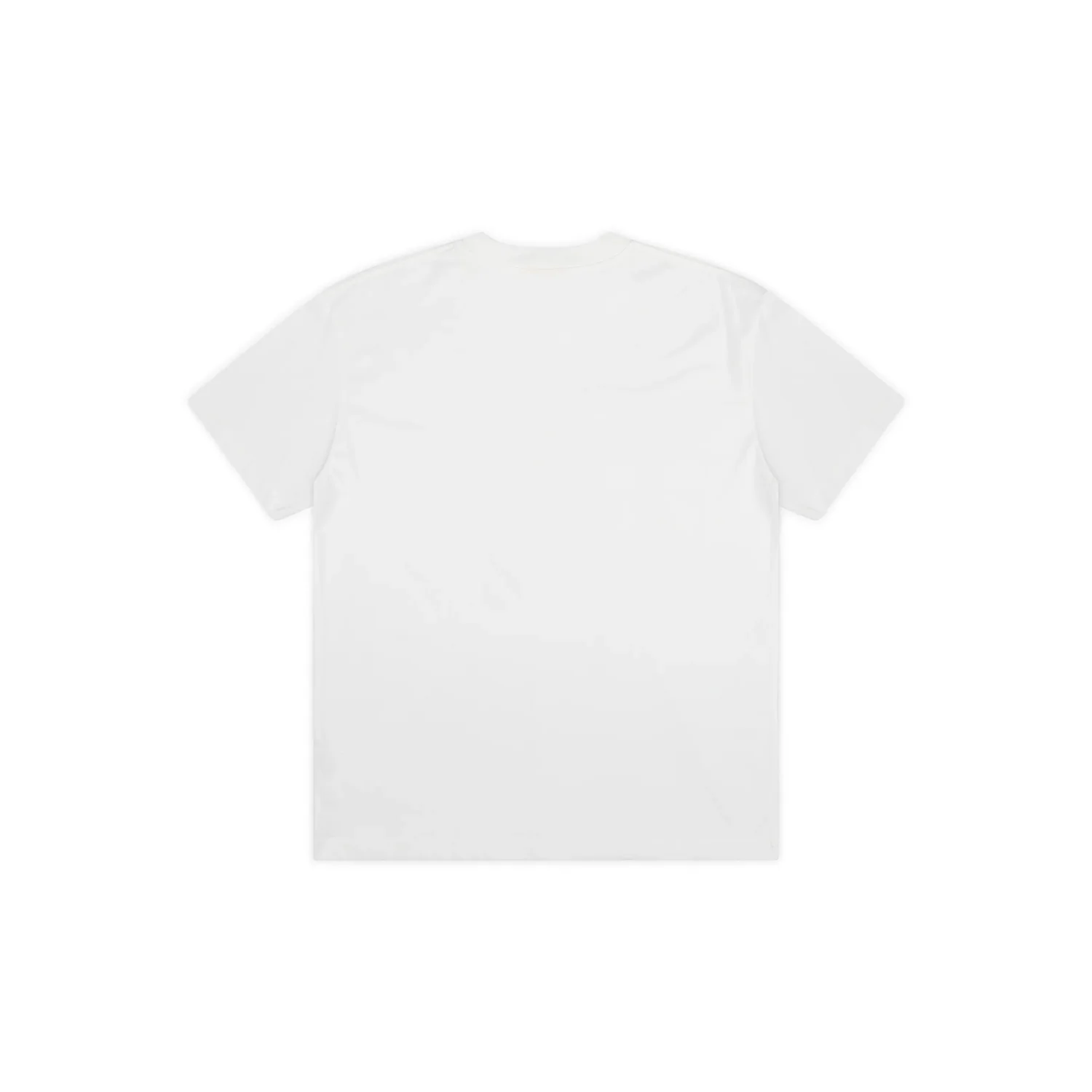 T-shirt, blanc, manches courtes, col rond, uni