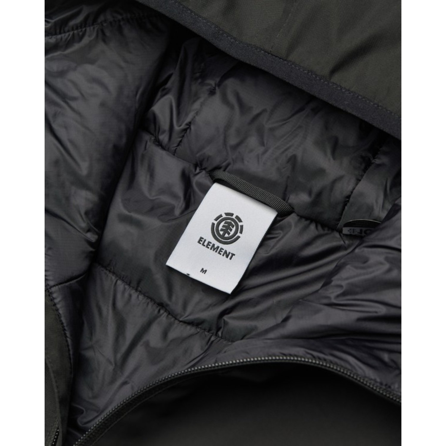 Alder 2.0 Travel Winter Veste, doudoune, veste noire, fermeture éclair, étiquette