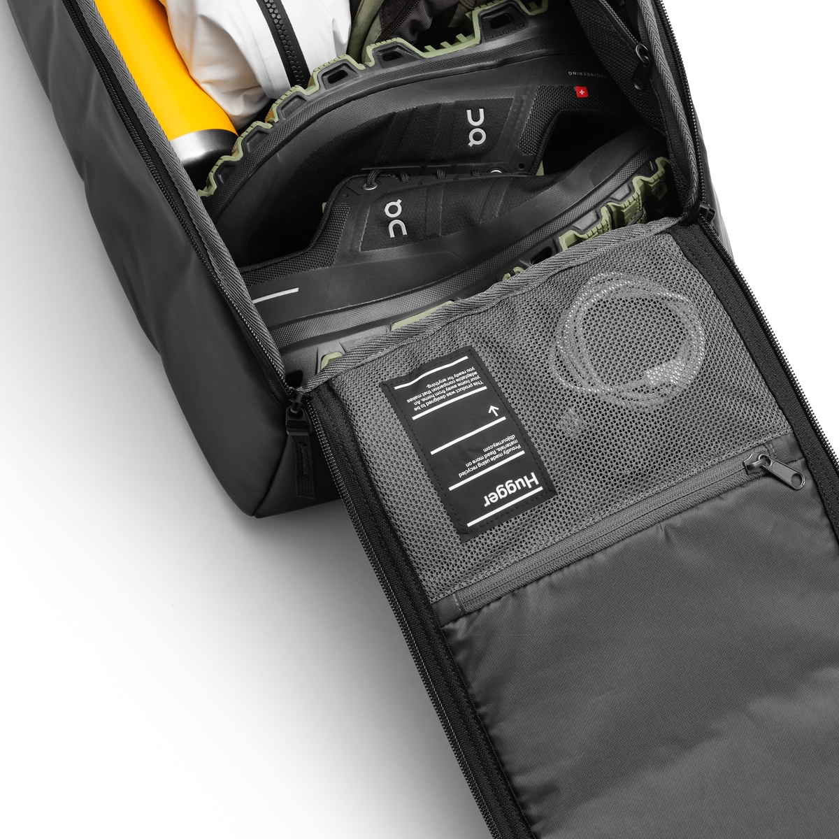 Rucksack, Schuhfach, Laufergänzung, Reißverschluss, Mesh-Fach