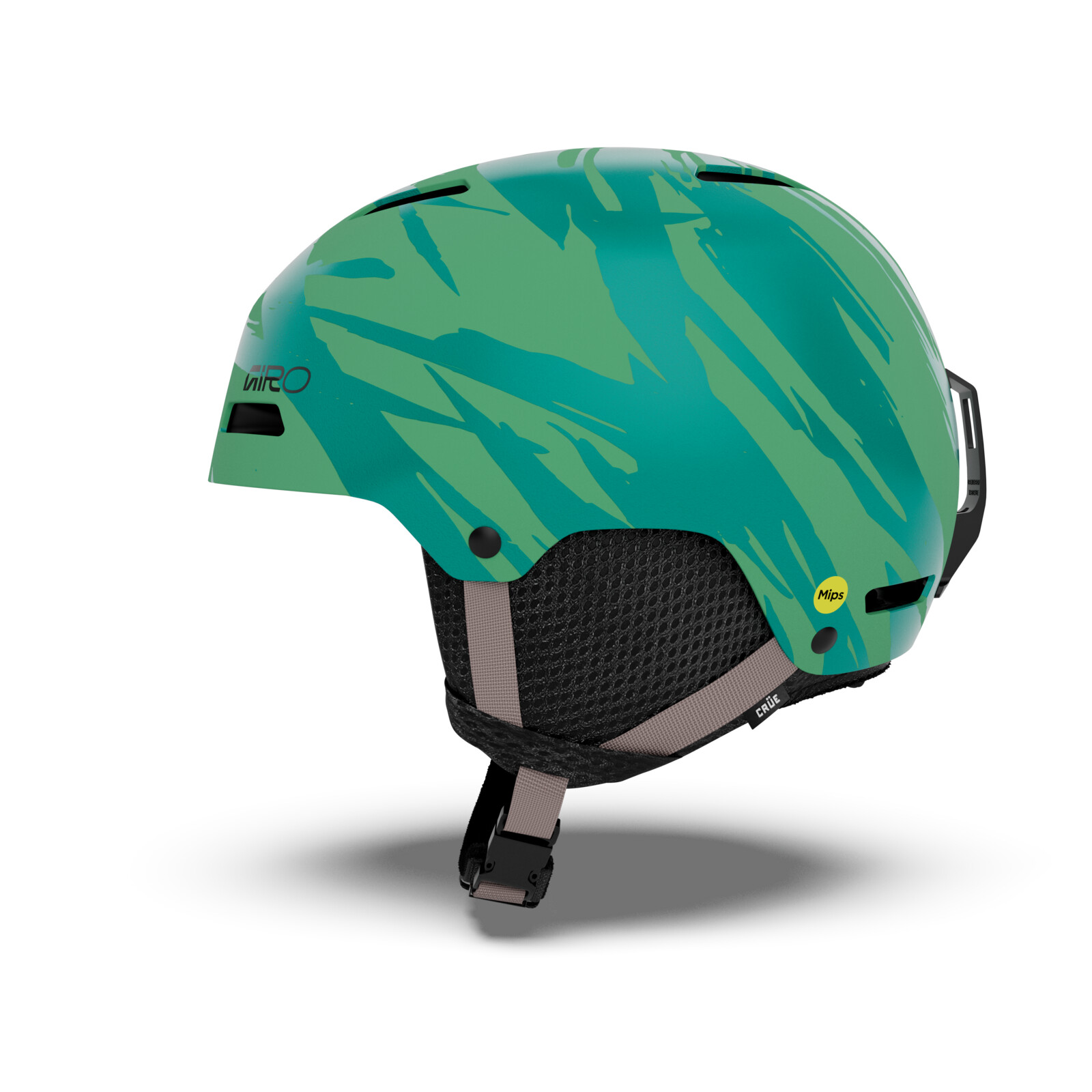 Casquette, lunettes de protection, casque, motif vert, MIPS