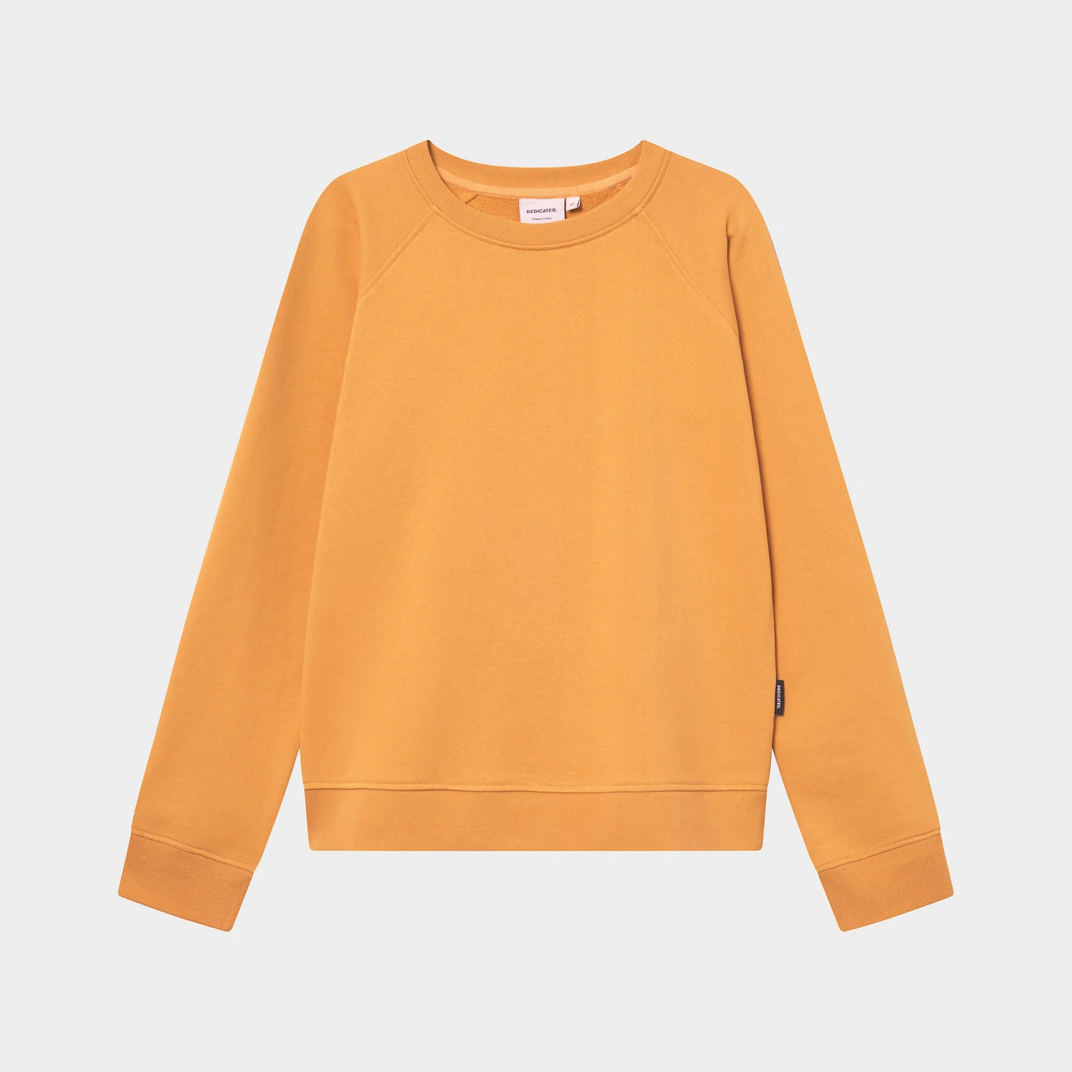 Sweatshirt, Orange, Rundhalsausschnitt, Lange Ärmel, Rippbündchen