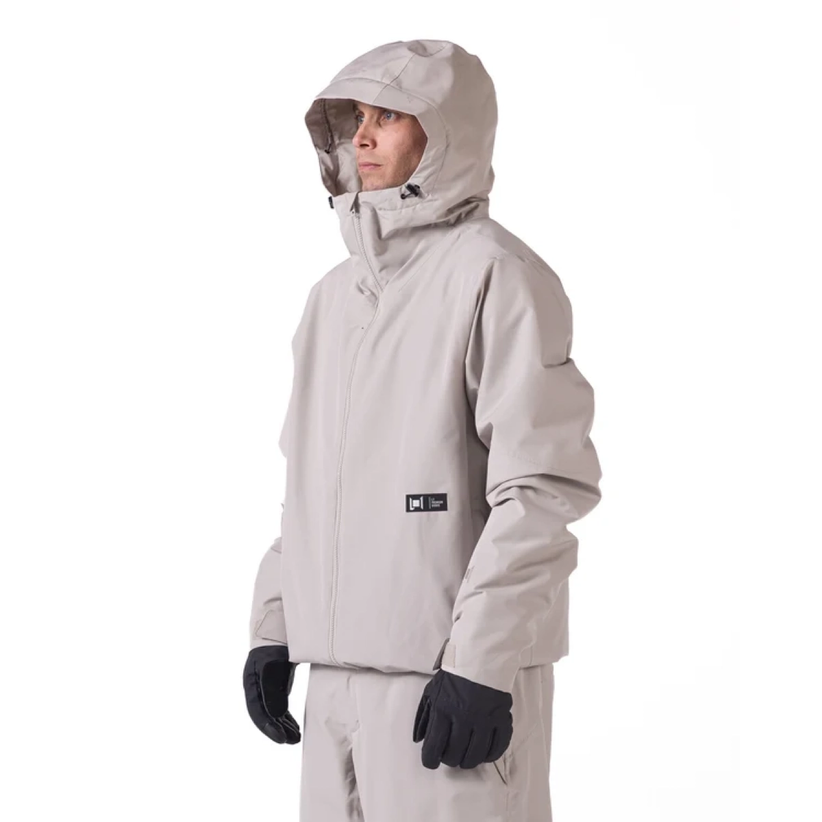 Parka, Hooded jacket, Beige, Winter coat, Gloves, Regenjacke, Hardshell, Hooded, Beige, Grobe Textur