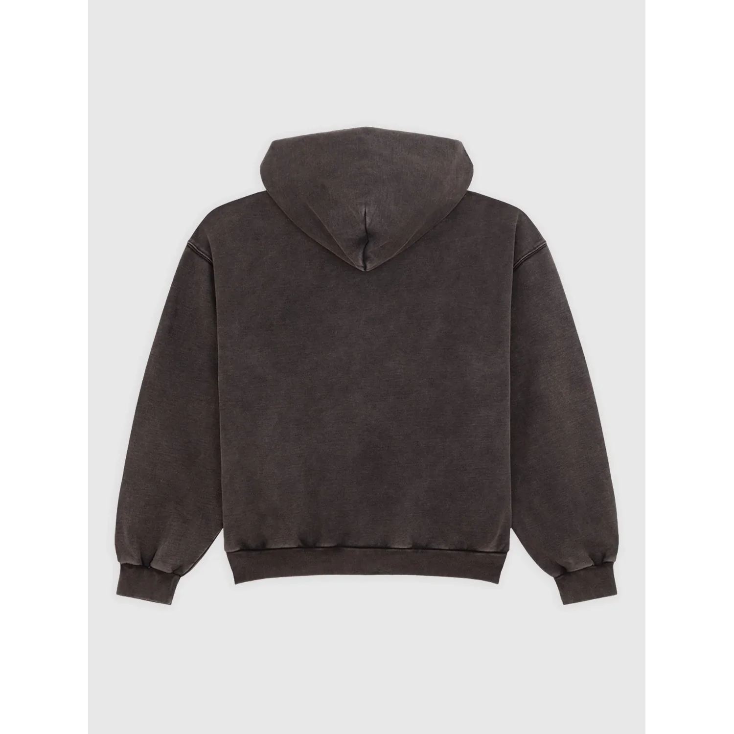 Kapuzenpullover, Dunkelbraun, Lange Ärmel, Rippbündchen