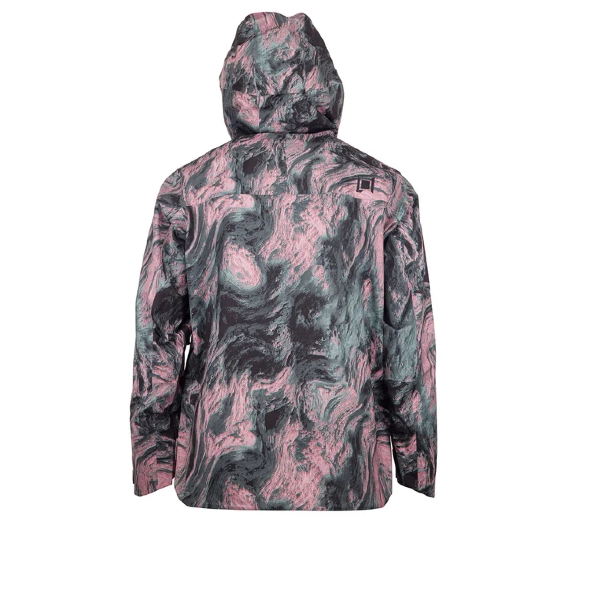 Axial Pro Jacket Veste à capuche, motif camouflage, rose-gris, coupe-vent, manches longues, veste à capuche, motif camouflage, coupe-vent, rose-gris, imperméable
