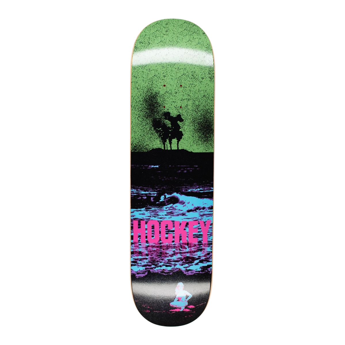  skateboard, planche, graphisme, vert, coloré