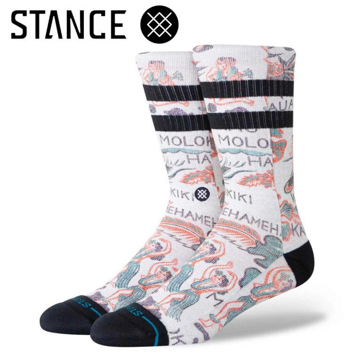 Lei Lei Crew Chaussettes, paire de chaussettes, motifs, multicolores, montant jusqu'aux genoux
