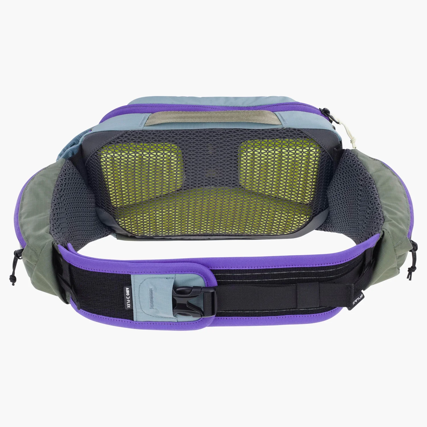 Hip Pack Pro 3L +Bld Hüfttasche, Netzpolsterung, verstellbarer Gurt, Klickverschluss, Violett und Grün