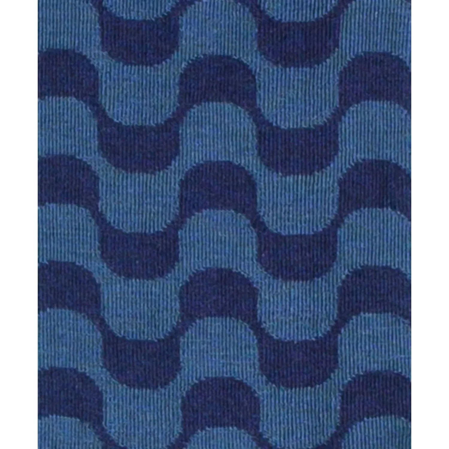 Tissu, bleu, bleu foncé, motif ondulé, texture côtelée