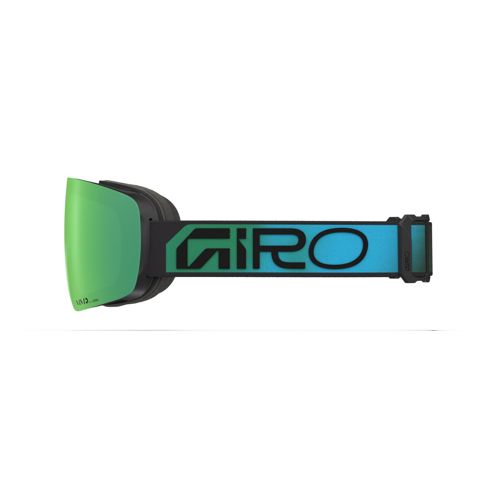 Contour Vivid Goggle Snowboard-Goggles, grünes Glas, OTG-Brille, Streifenriemen, Verstellbarer Riemen