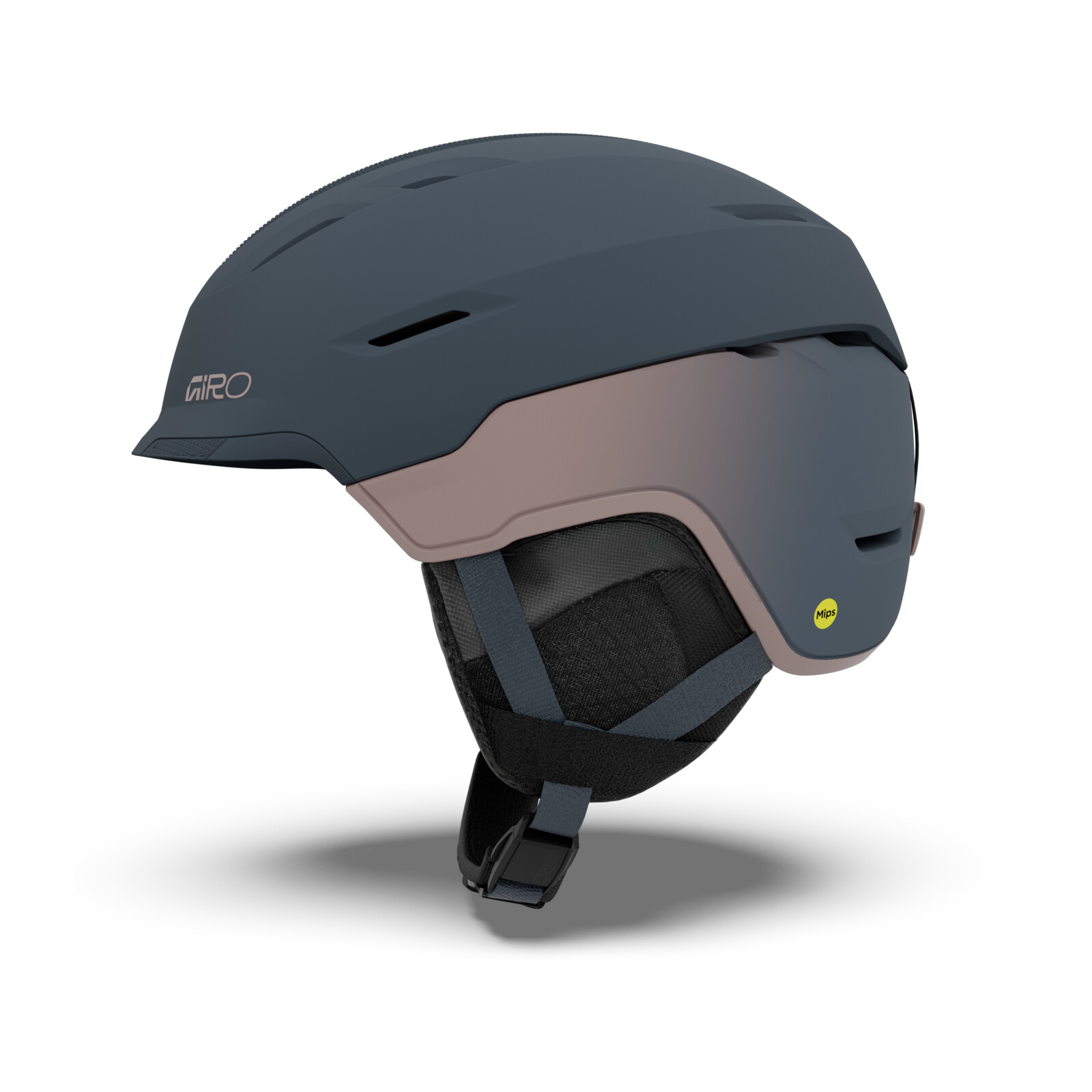 Skihut, Fahrradhelm, Mattblau, verstellbares Band, MIPS-Technologie