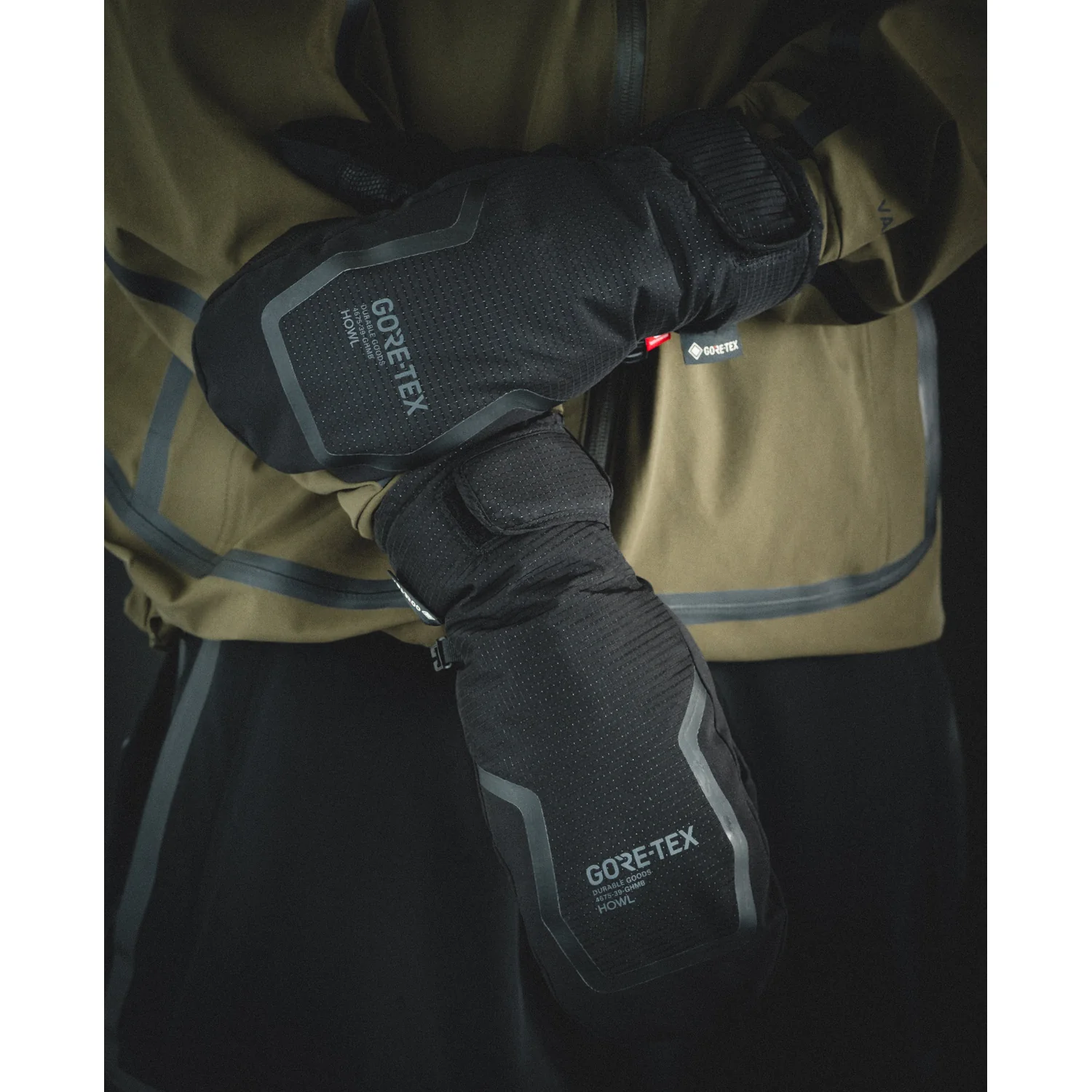 Helm Gore-Tex Mitt GORE-TEX, gants, bonnet ?, coupe-vent, équipement de plein air, gants de ski, moufles, noir, GORE-TEX, imperméable