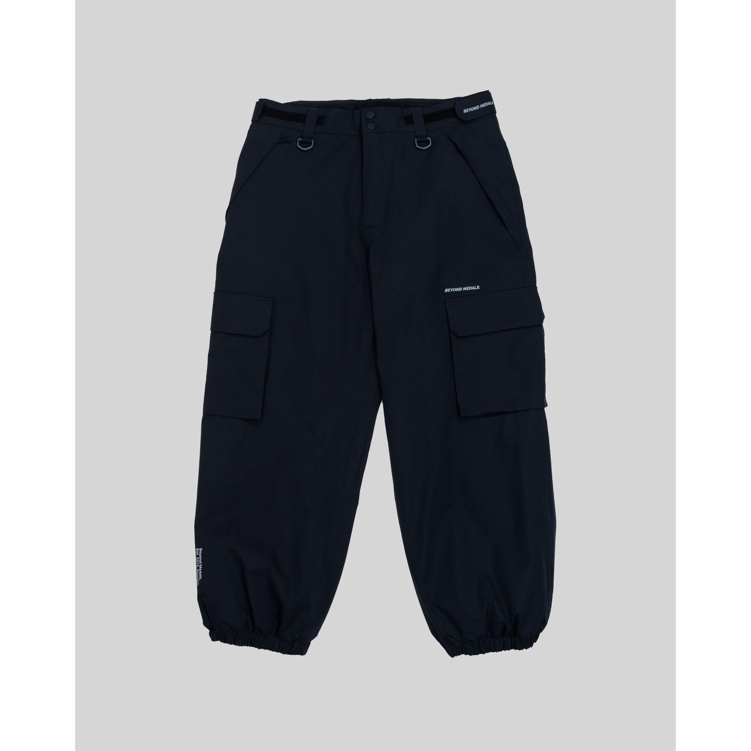Cargo Pants 2L Ripstop Hosen, Cargo-Hose, Navy, Bundfalten, Gürtelzug