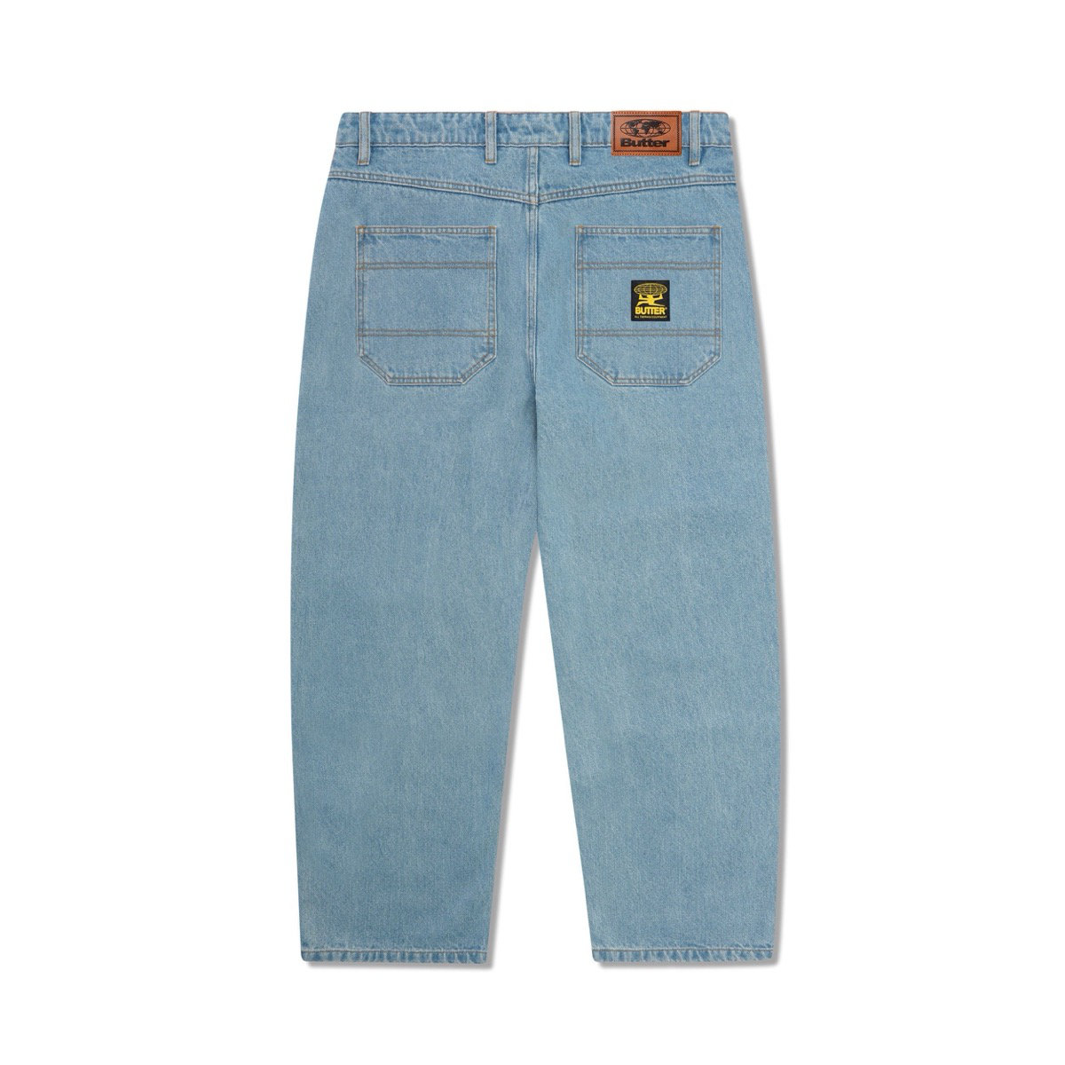Patch Pocket Denim Jeans Butter Patch Pocket Denim Jeans Faded Blue, vue 2