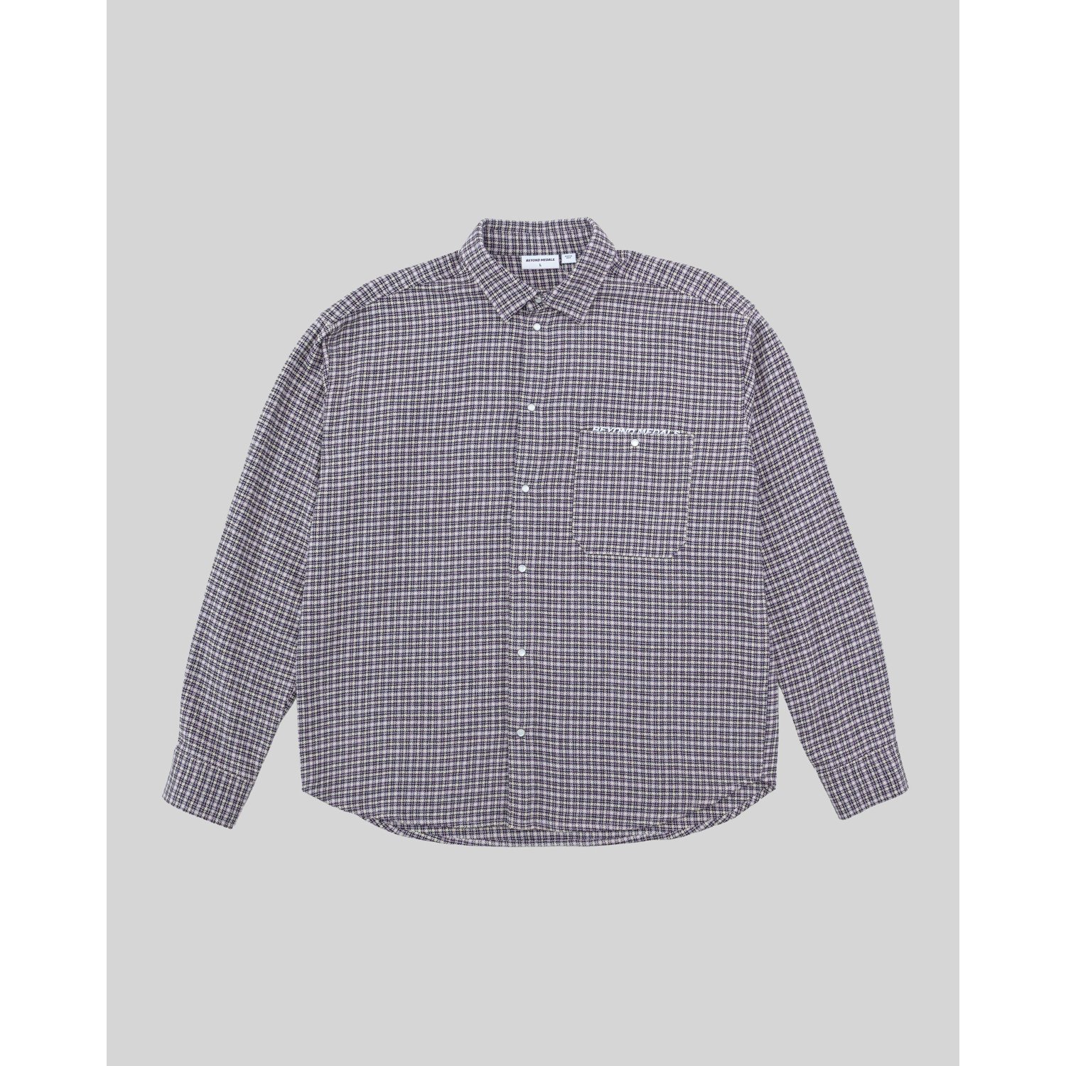 Checkered Shirt Chemise, à carreaux, patte de boutonnage, manches longues, tissu de chemise, chemise, à carreaux, manches longues, patte de boutonnage, poche poitrine, chemise, motif pied-de-poule, à carreaux, manches longues, poche poitrine