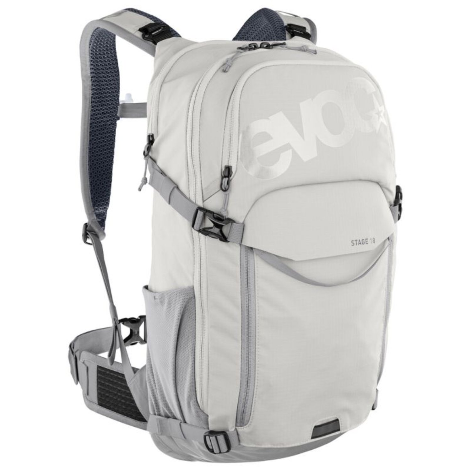 Rucksack, Trekking, Rucksack grau, Frontfach, Seitentaschen
