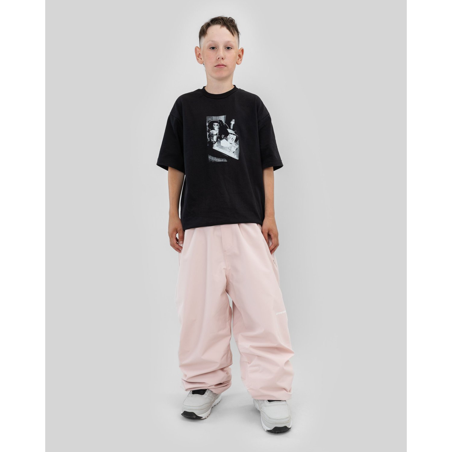 KinderTee, Schwarz, Oversized, Hose, Jogginghose
