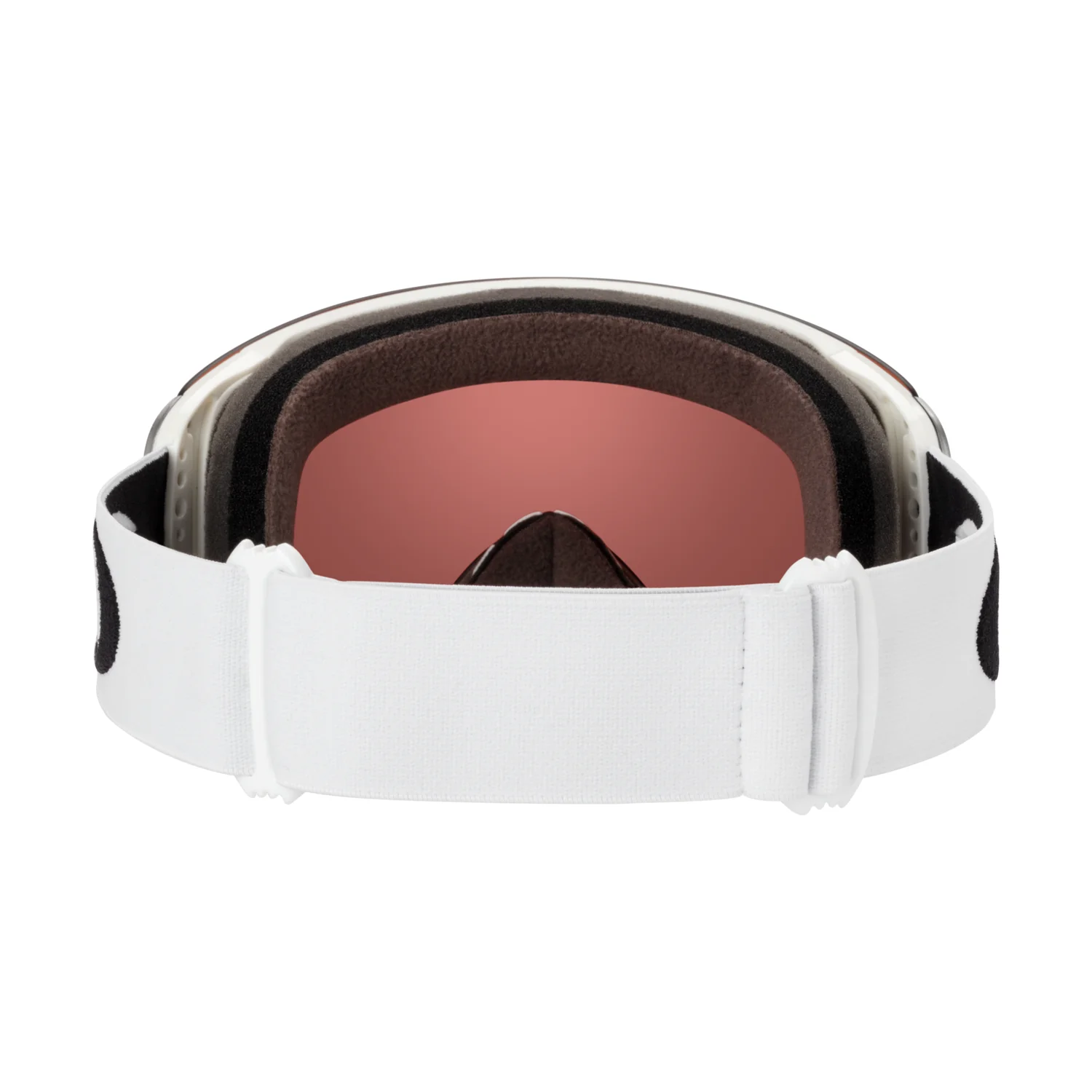 Flight Deck M - Matte Wht Lunettes de ski, cordon blanc, verres miroités, rembourrage en mousse