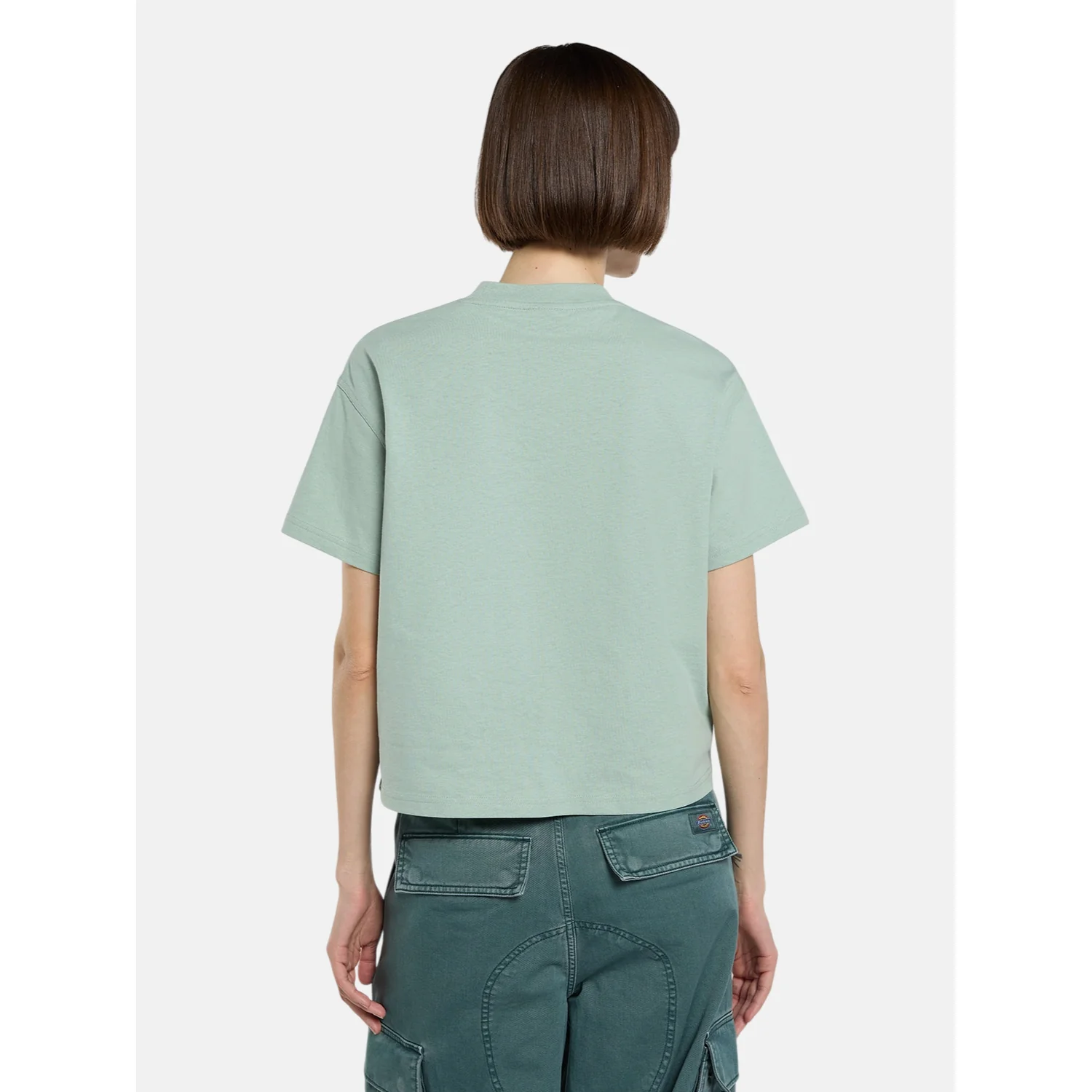 Oakport Boxy SS Tee W T-Shirt, Kurzarm, Rundhals, Mintgrün, Kleidung, Damen-T-Shirt, Mintgrün, Kurzarm, Rundhalsausschnitt, Lockere Passform