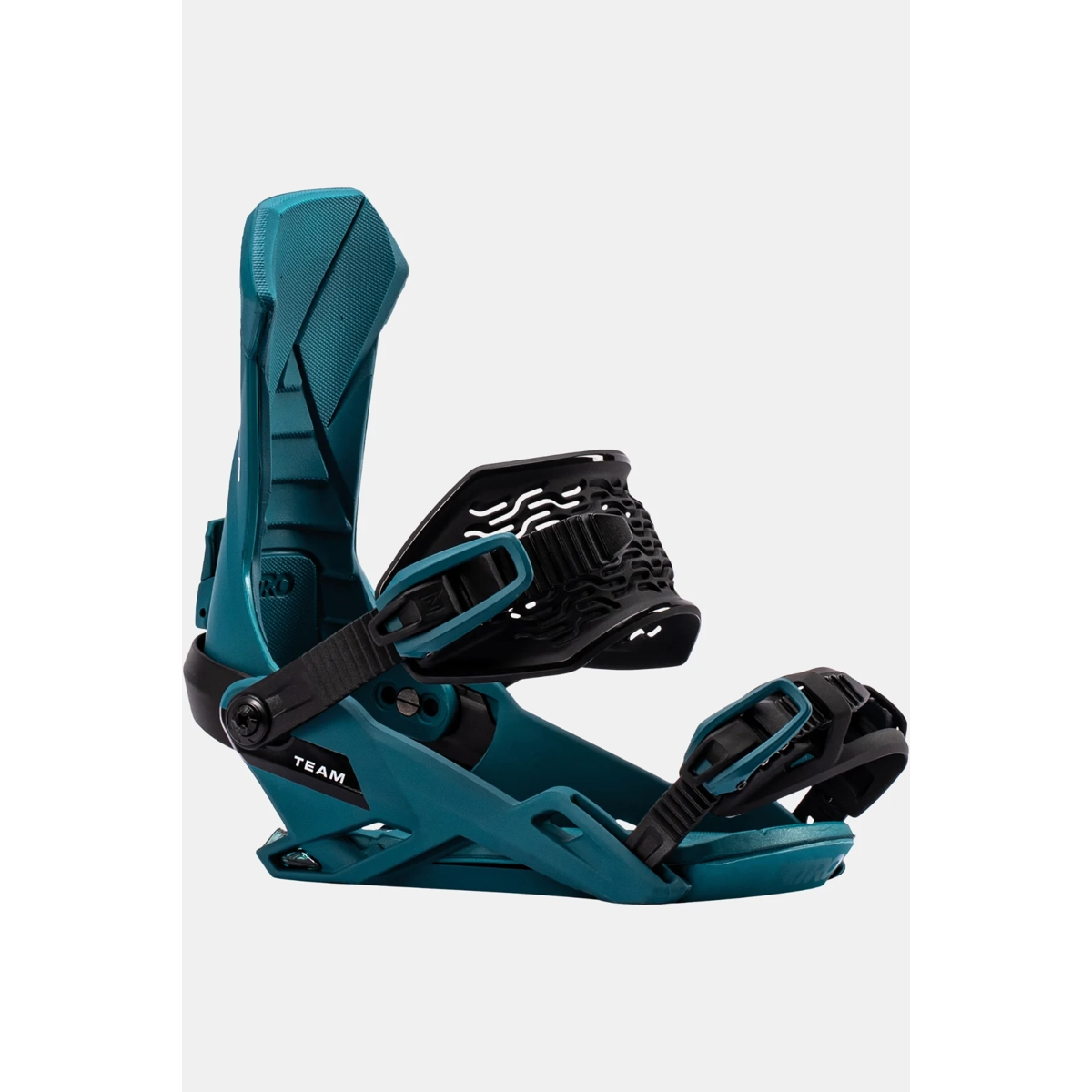 Team Snowboard Bindings, Adjustable, Plastic, Teal, Straps, Snowboardbindungen, Verstellbare Riemen, Türkis, Schaumhohles Schaft, Kunststoff-Schnalle