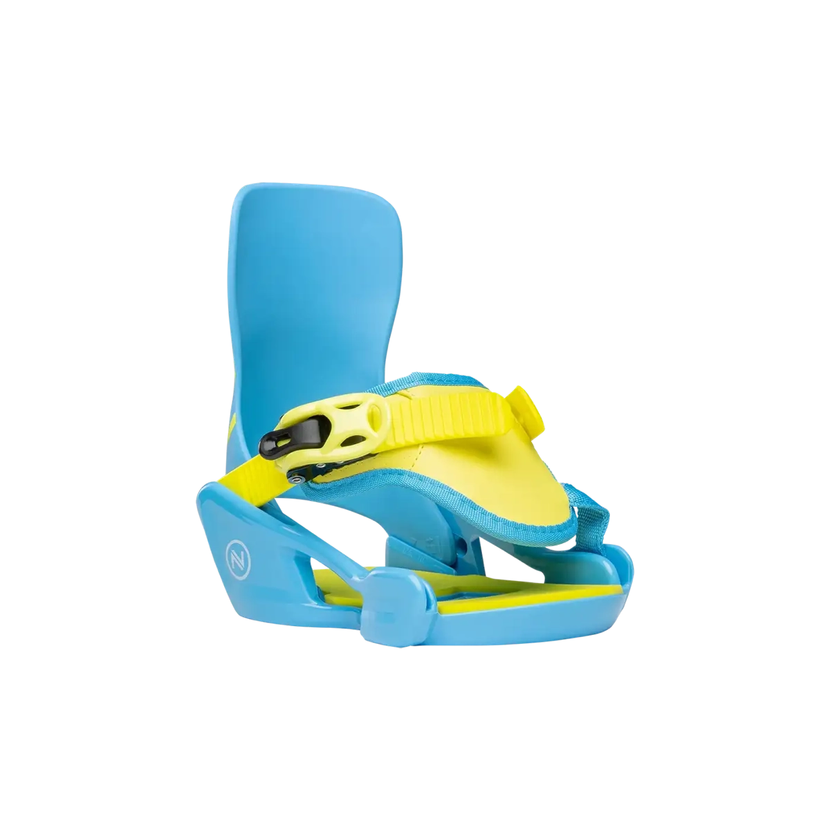 Pop Fixation de snowboard, fixation colorée, sangle réglable, fixation en plastique, bleu et jaune