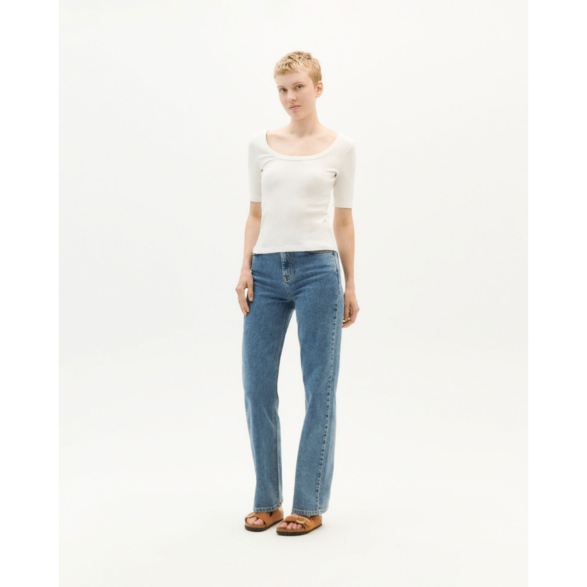 Theresa Pants ThinkingMu Theresa Pants Light Denim, vue 2