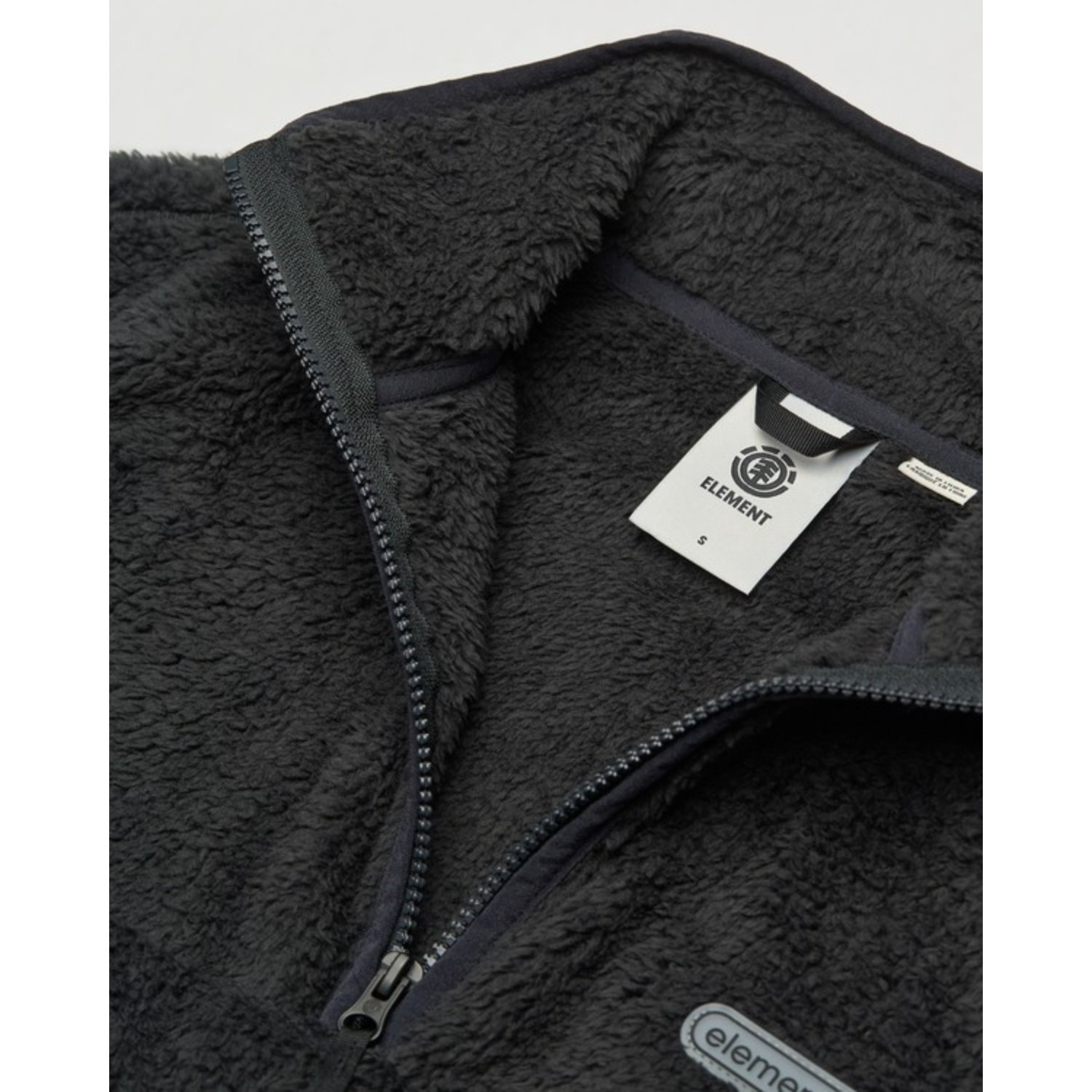 Veste polaire, fermeture éclair, gris foncé, matière douce, doublure en sherpa