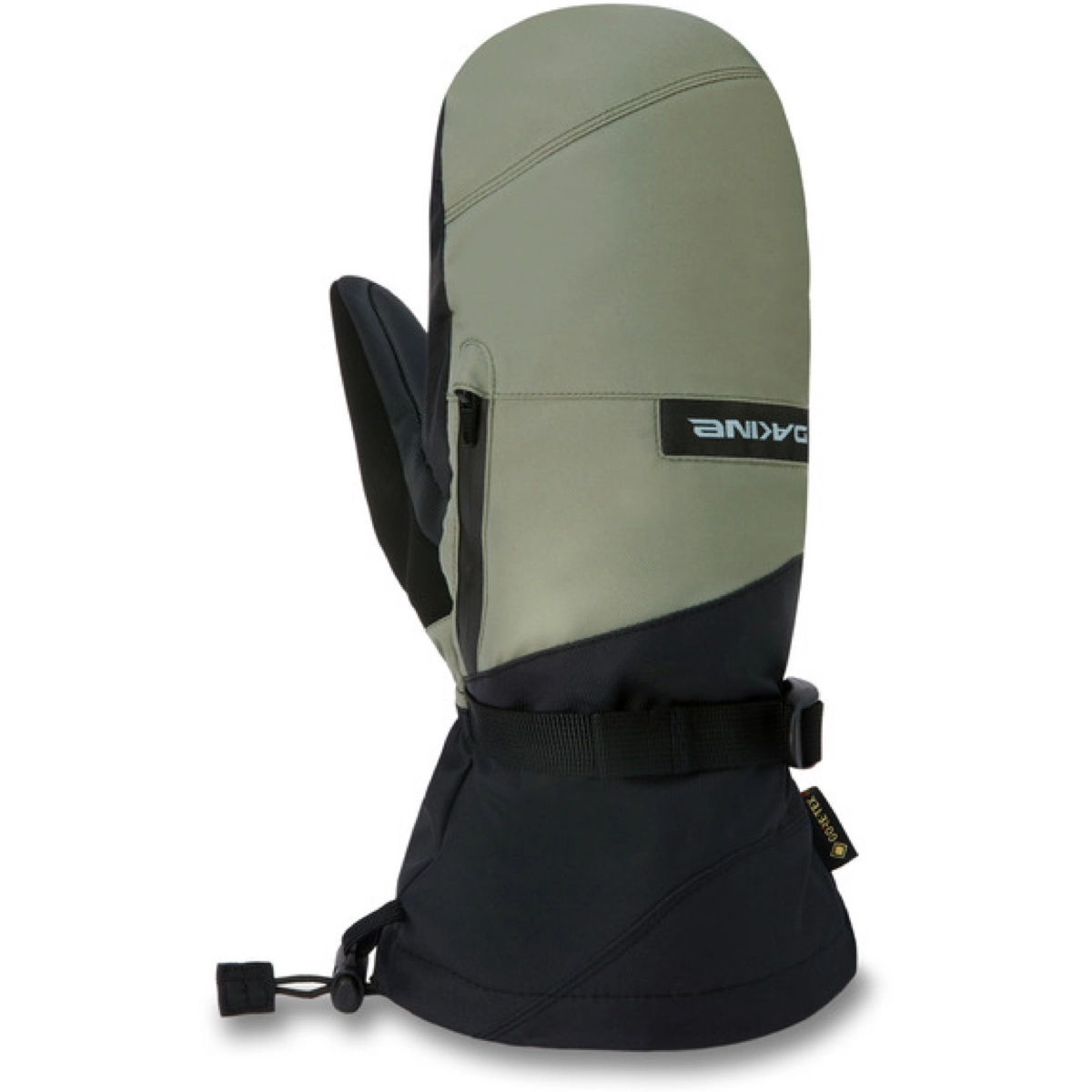 Mitaines, isolées, fibres synthétiques, noir-vert, fermeture velcro