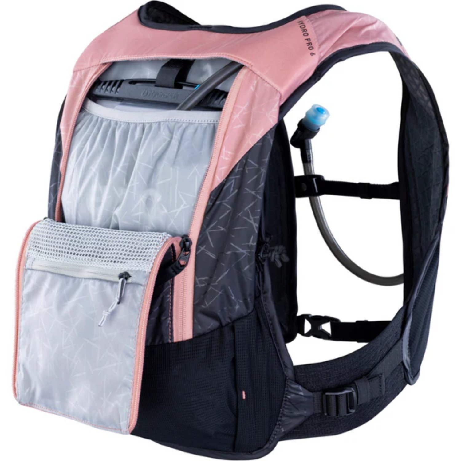 Rucksack, Schulrucksack, Seitentasche, Trinksystem, Gestepptes Muster