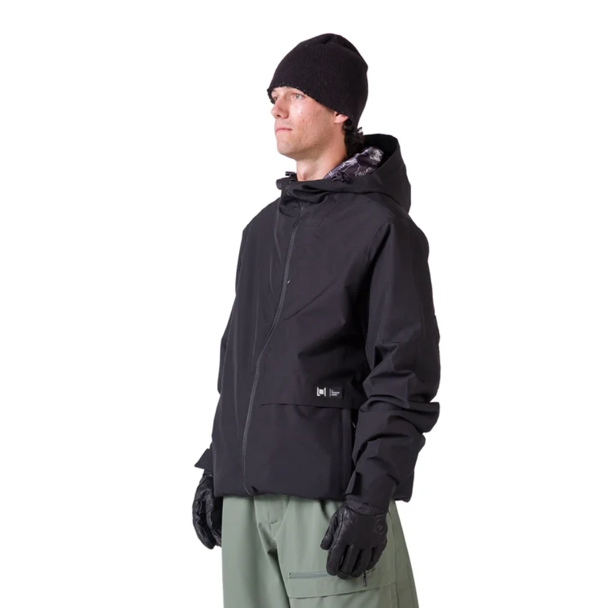 Rankin Jacket jacken, hoodie?, black, windbreaker, handschuhe, Hardshell-Jacke, Schwarz, Wasserabweisend, Hoodie-Jacke, Reißverschluss