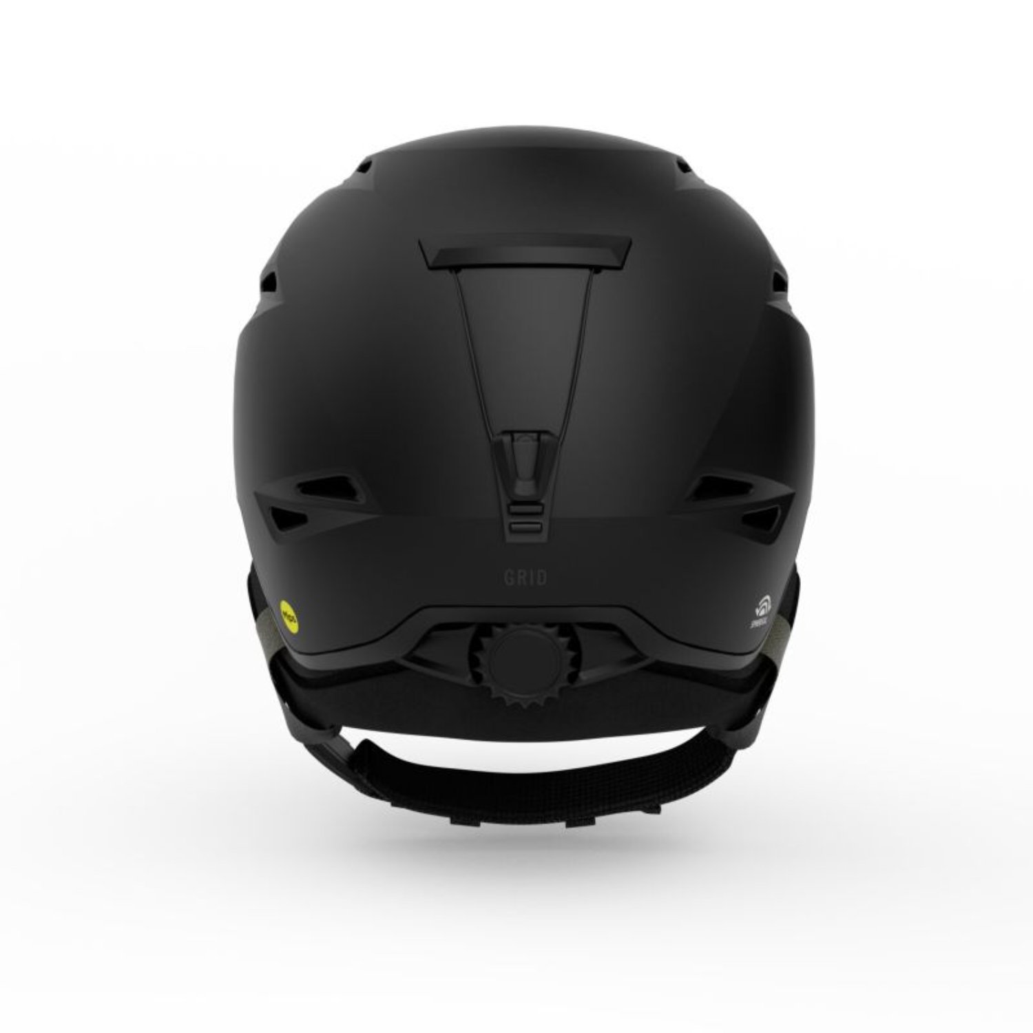  Helm, Matte black, Rückansicht, Verstellbarer Riemen, Belüftung