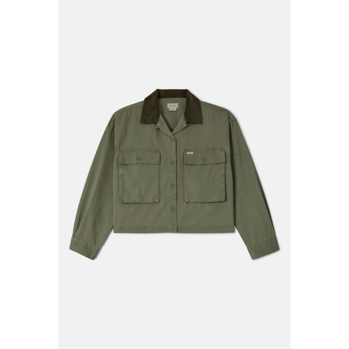 Utopia Overshirt jacke, militärgrün, corduroy, taschen, knopfleiste, Jacket, Olive green, Corduroy collar, Pocketed front, Button front