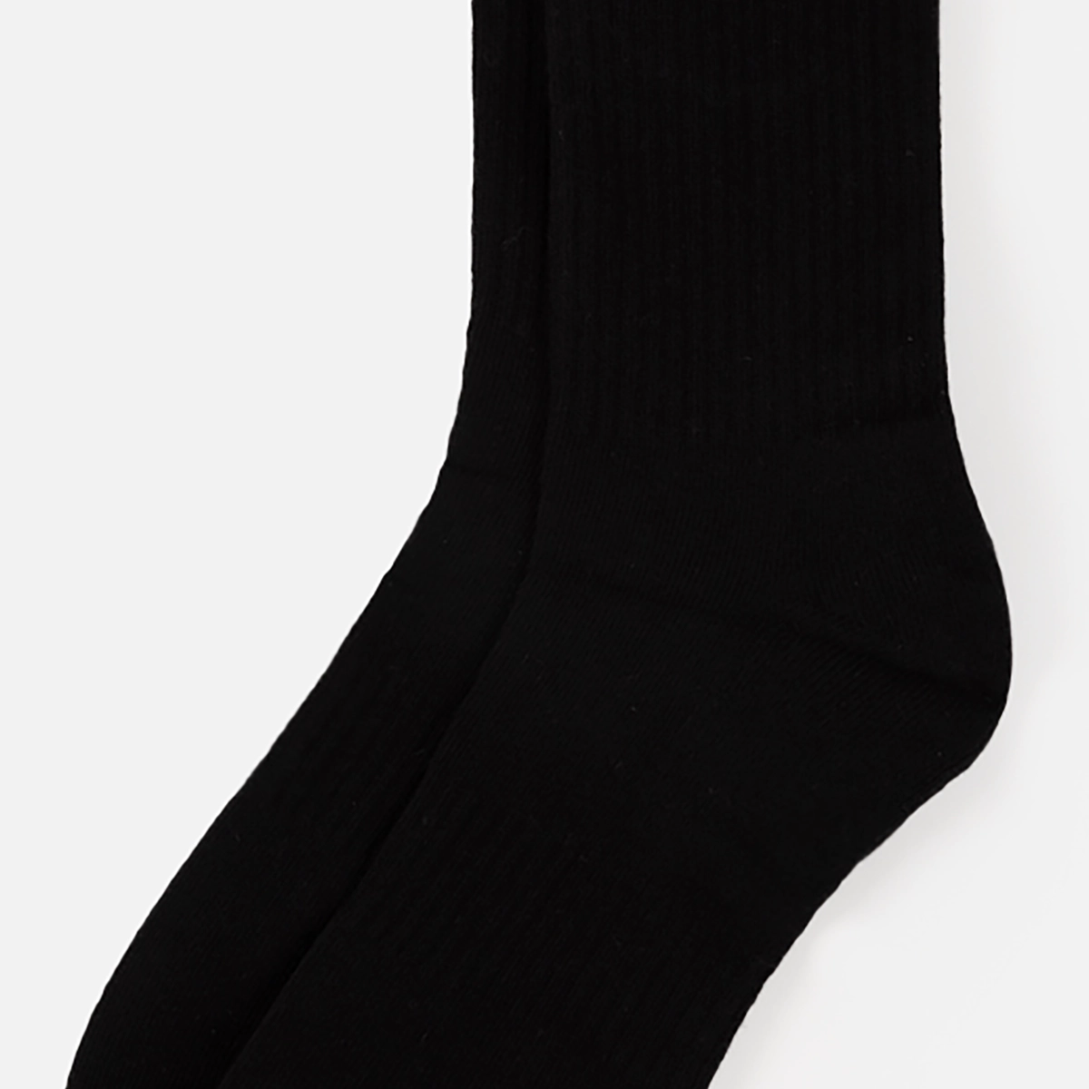Chaussettes, noires, en tricot, longues, pour les jambes