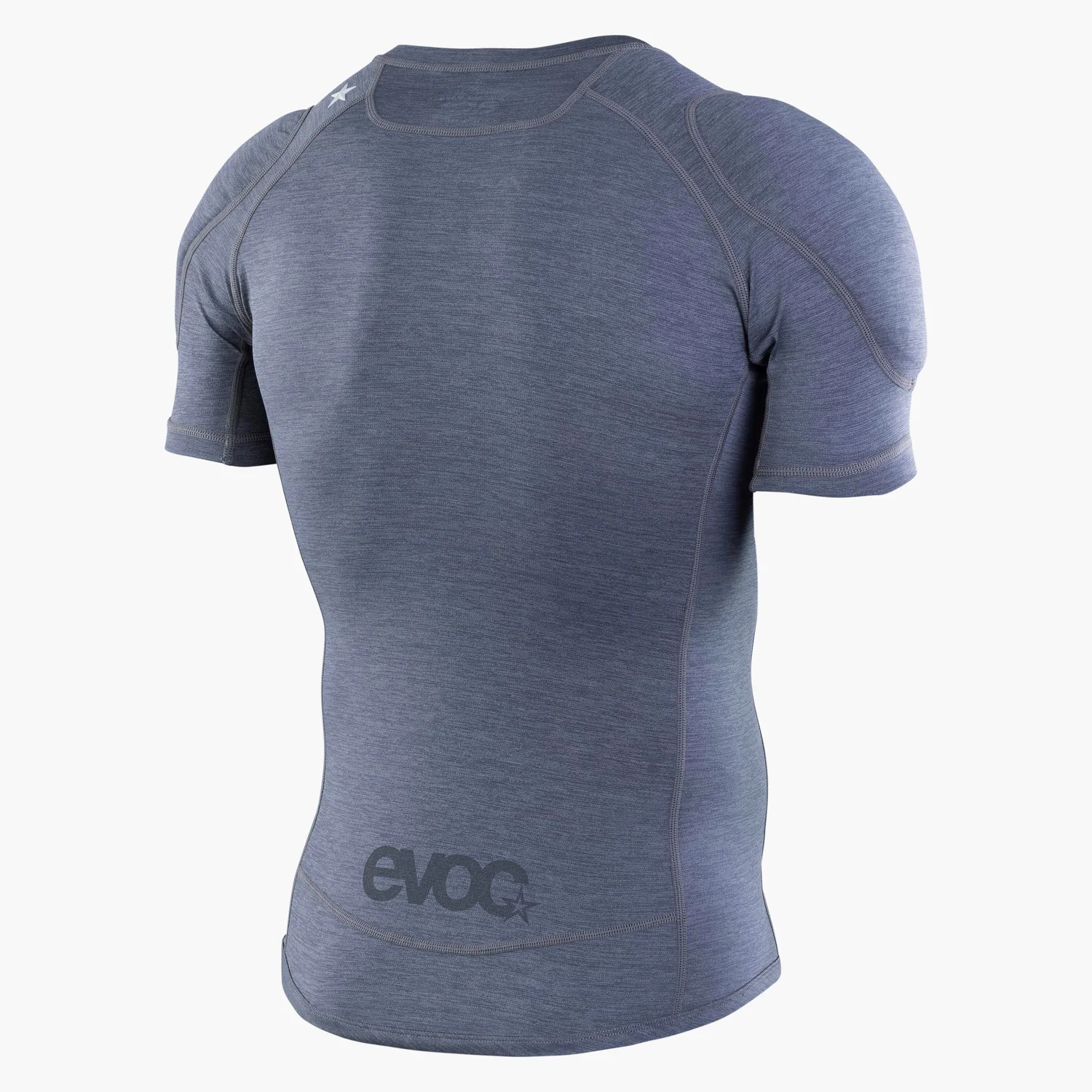Enduro Shirt T-shirt technique, manches courtes, t-shirt de compression, bleu-gris, col rond