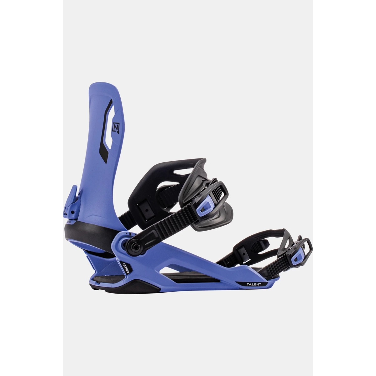 Talent Unisex Schneeboard-Bindungen, verstellbare Bindungen, blaue Bindungen, Zehenschlaufe, NITRO TALENT, Snowboard Bindings, Blue Bindings, Step-in Bindings, Adjustable Straps, Nylon/Plastic