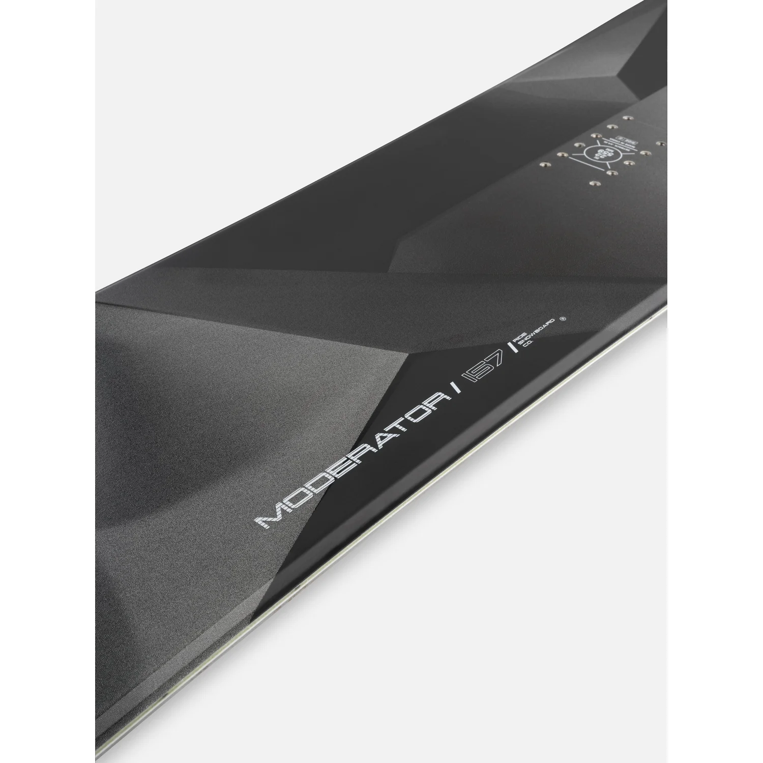 Moderator Snowboard, Schwarzes Design, Geometrisches Muster, 157 cm, Directional Twin