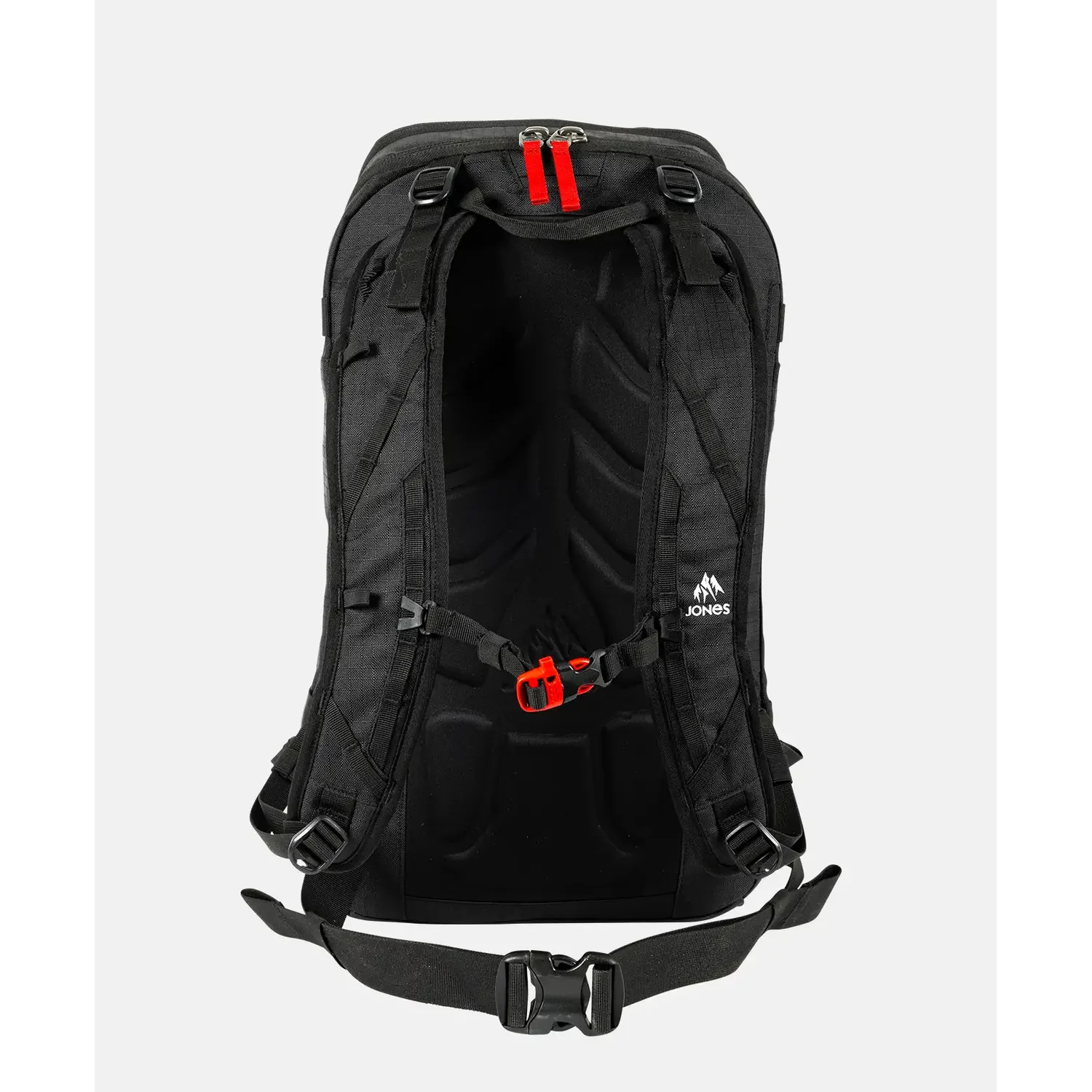 Rucksack, Schwarz, Gepolsterte Rückenpartie, Brustgurt, Hüftgurt