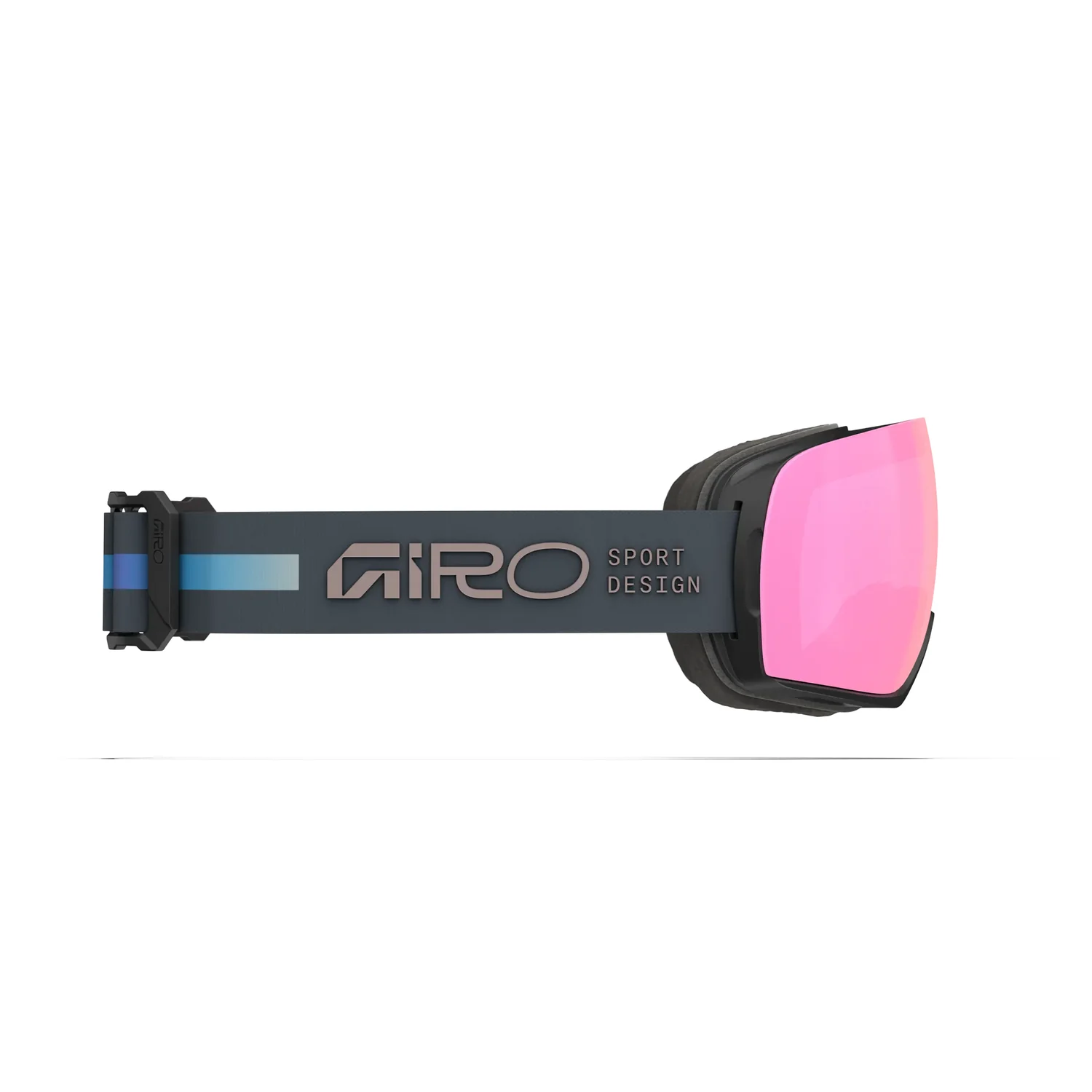 Article II Vivid Phtc Lunettes de ski, verres roses, monture noire, sangle réglable, lunettes de sport