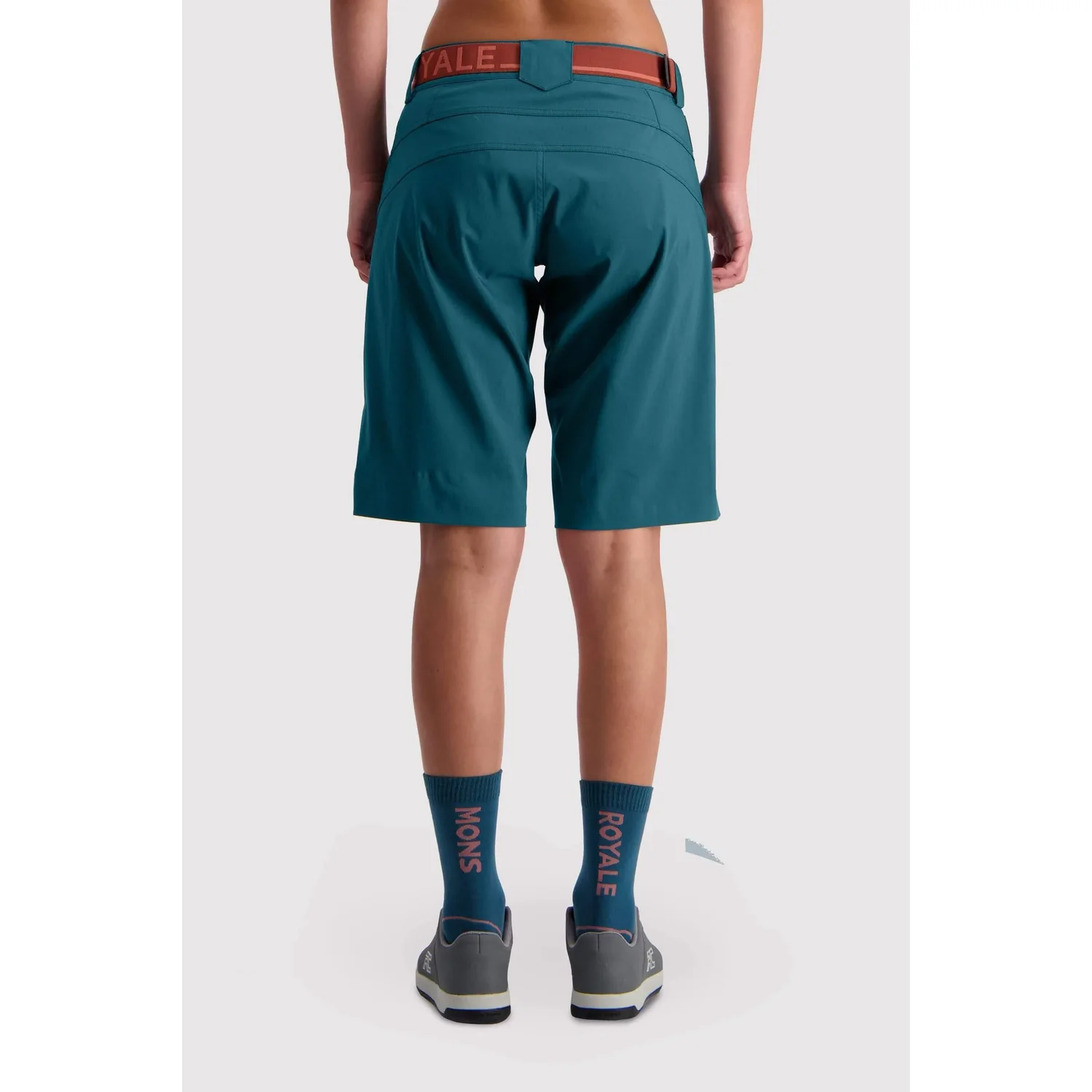Radhose, Kniehose, Petrolblau, Stretchmaterial, Seitentaschen