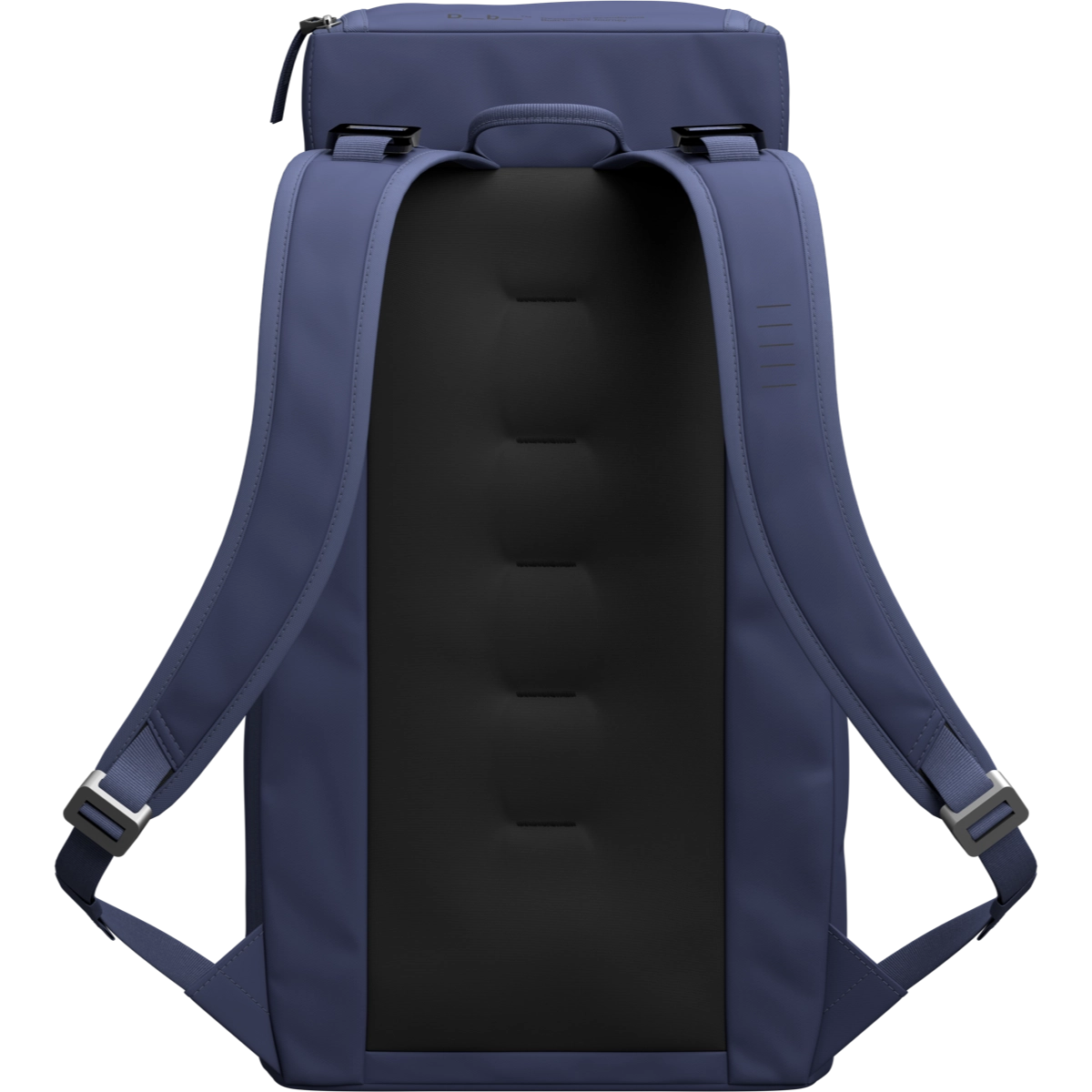 Rucksack, schwarz Panel, gepolstert, blaue Seiten, Nähte Detail, Rucksack, Rucksack-Träger, vertikal Rückenpolster, große Tasche, Klingelverschluss