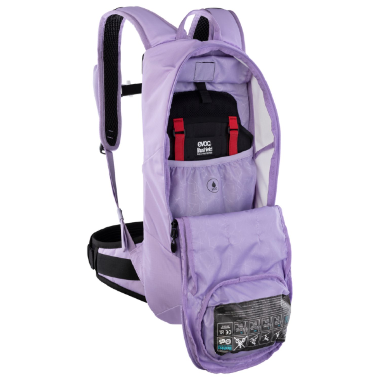 Rucksack, Schulrucksack, Hülle, lila, Fronttasche