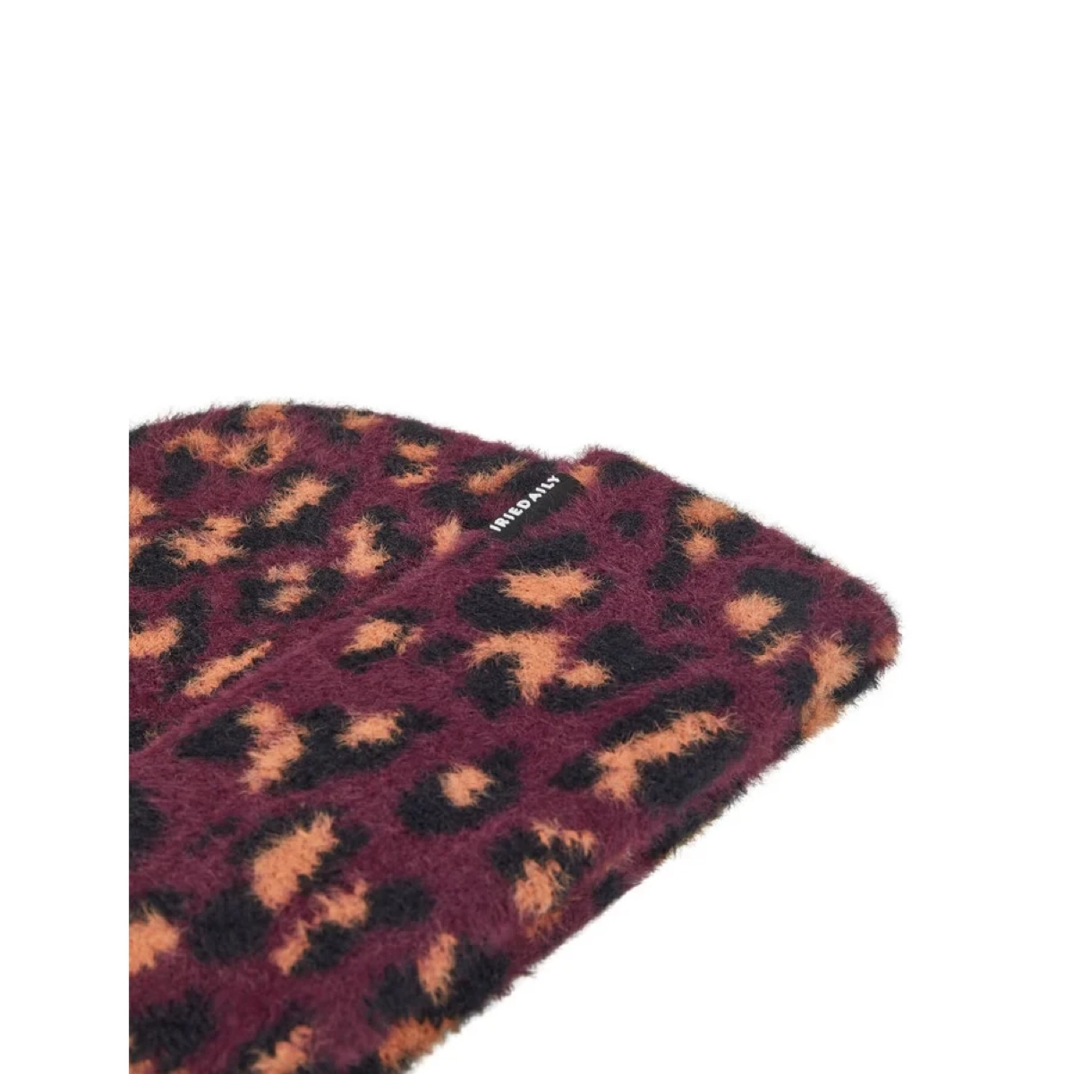 Fuzzy Feather Beanie Leopardendruck, Felloptik, Schal, Mütze, Stola