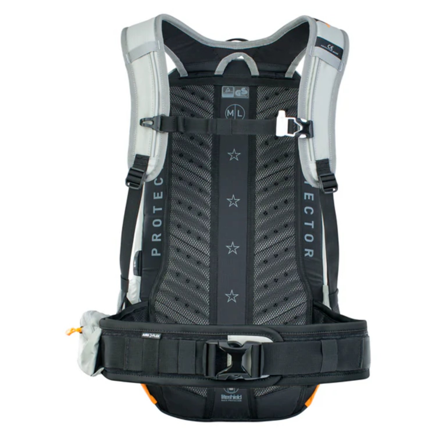 Rucksack, Rückengestell, Mesh-Rückenteil, Schnalle, Gurte