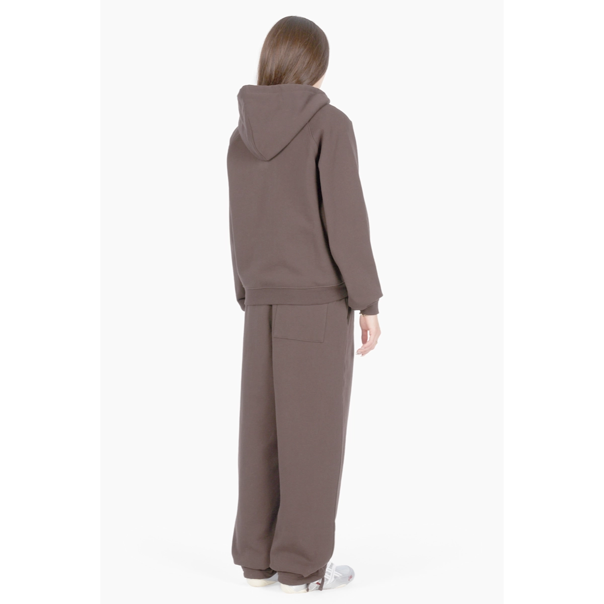 Classic Small Logo Zip Hoodie Sweat à capuche, pantalon, pantalon de jogging, sweat à capuche ?, sweat à capuche, pantalon de survêtement, survêtement, marron, décontracté