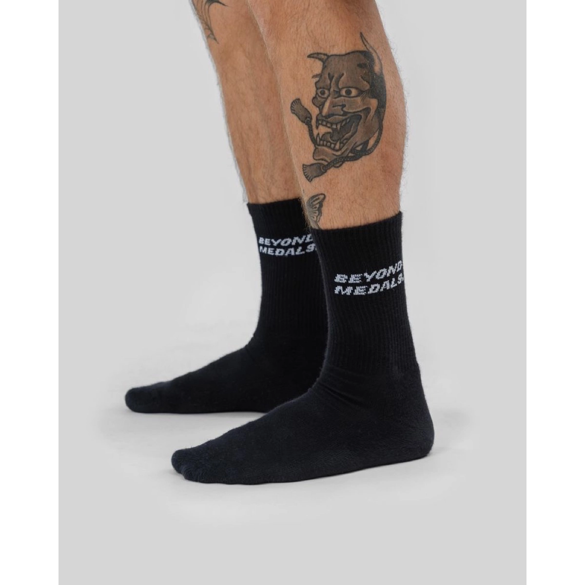 Logo Socks 2P Beyond Medals Logo Socks 2P Black, vue 2